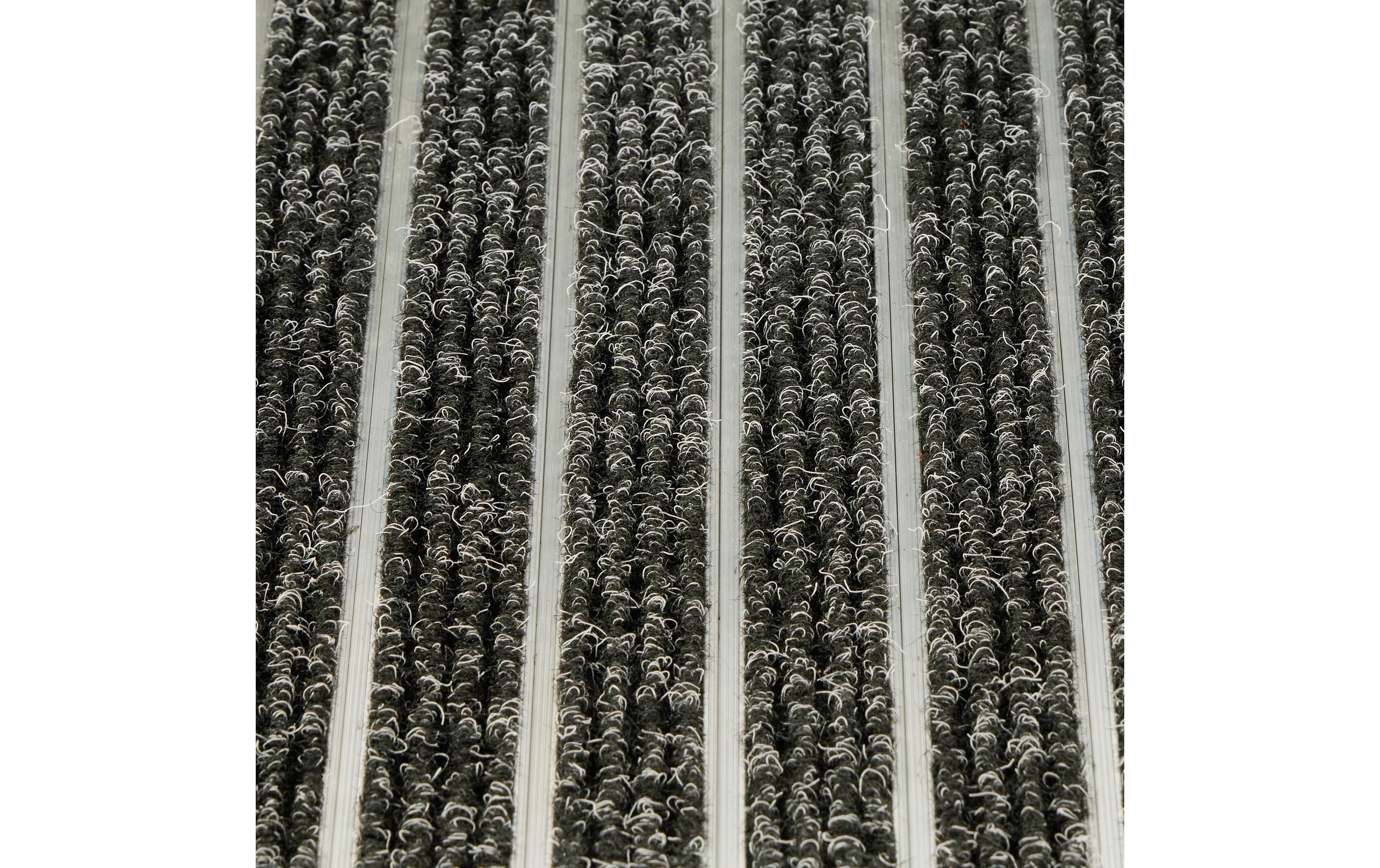 relaxdays Fussmatte »Aluminium 40 cm x 60 cm, Schwarz/Silber«