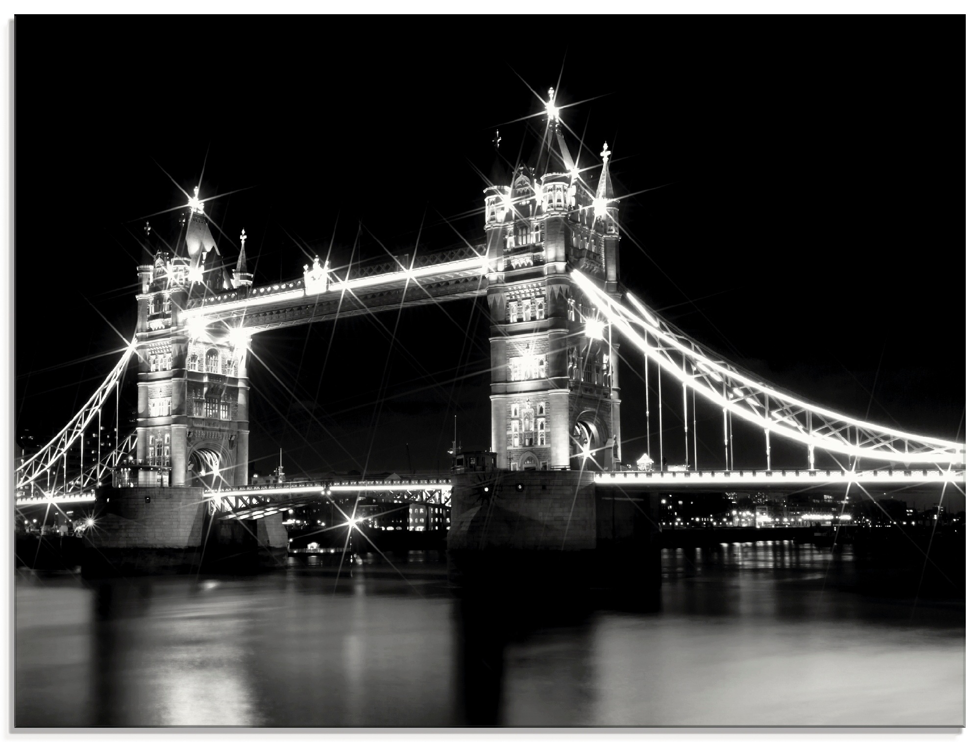 Image of Artland Glasbild »Tower Bridge London«, Brücken, (1 St.) bei Ackermann Versand Schweiz