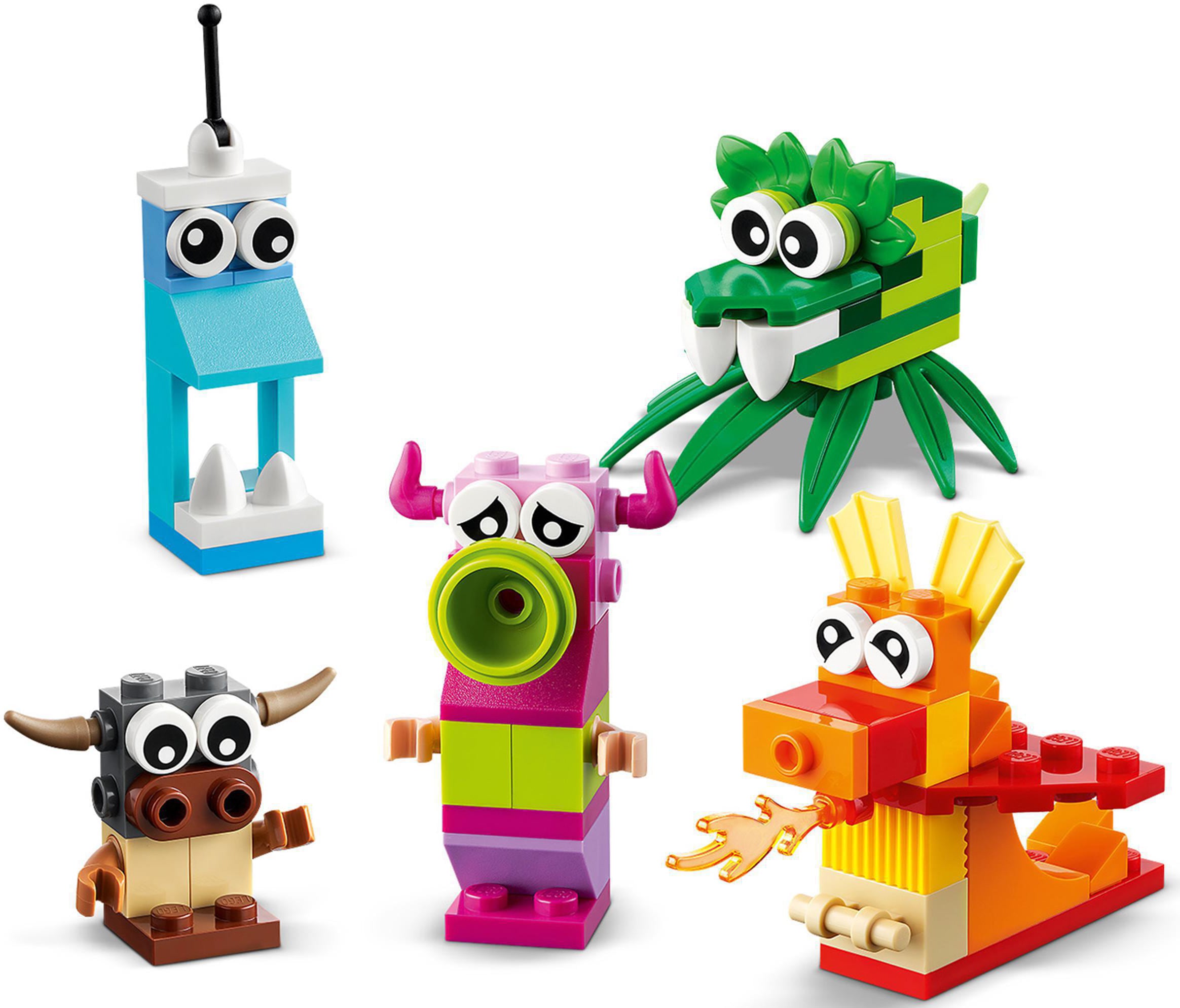 LEGO® Konstruktionsspielsteine »Kreative Monster (11017), LEGO® Classic«, (140 St.), Made in Europe