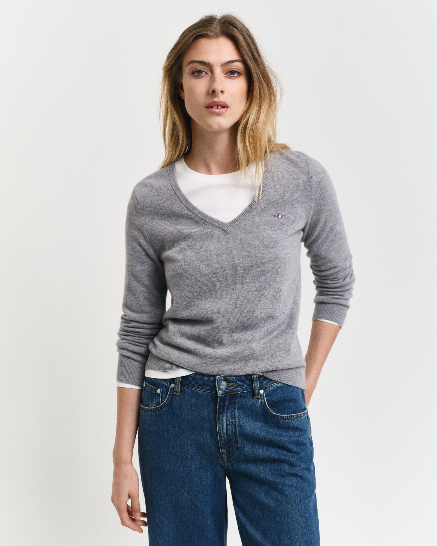 V-Ausschnitt-Pullover »EXTRAFINE LAMBSWOOL V-NECK«