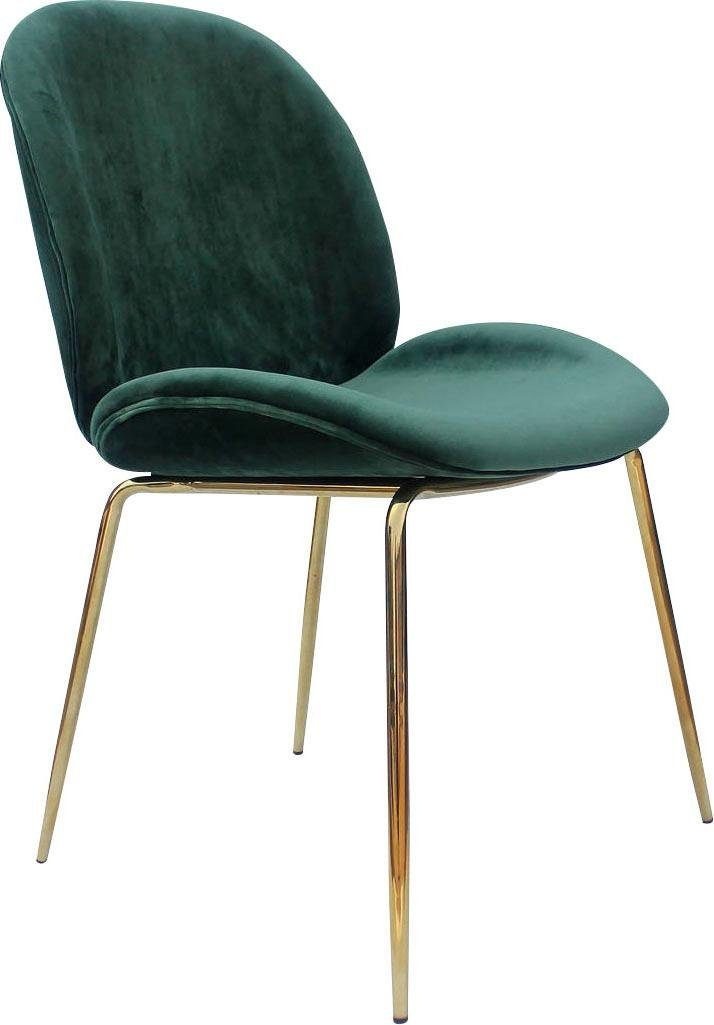 Kayoom Stuhl »Charlize 110 2er-Set, TOPSELLER! Esszimmerstühle,moderne Optik«, (Set), 2 St., Samtstoff, samtweicher Bezug, bequem, zeitlos, moderne Optik
