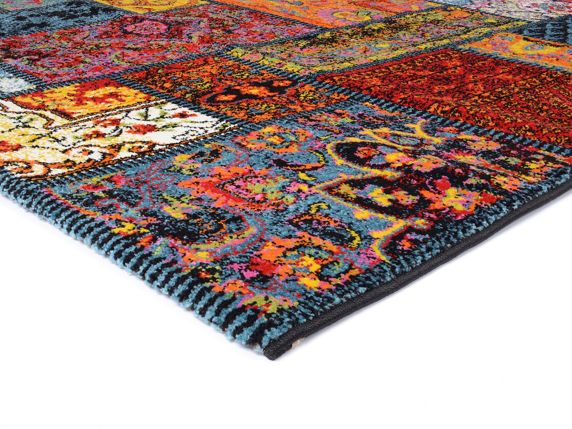 OCI DIE TEPPICHMARKE Teppich »HAPPINESS ORI« rechteckig 20 mm Höhe Kurzflor, Wohnzimmer, kontrastreiches Design