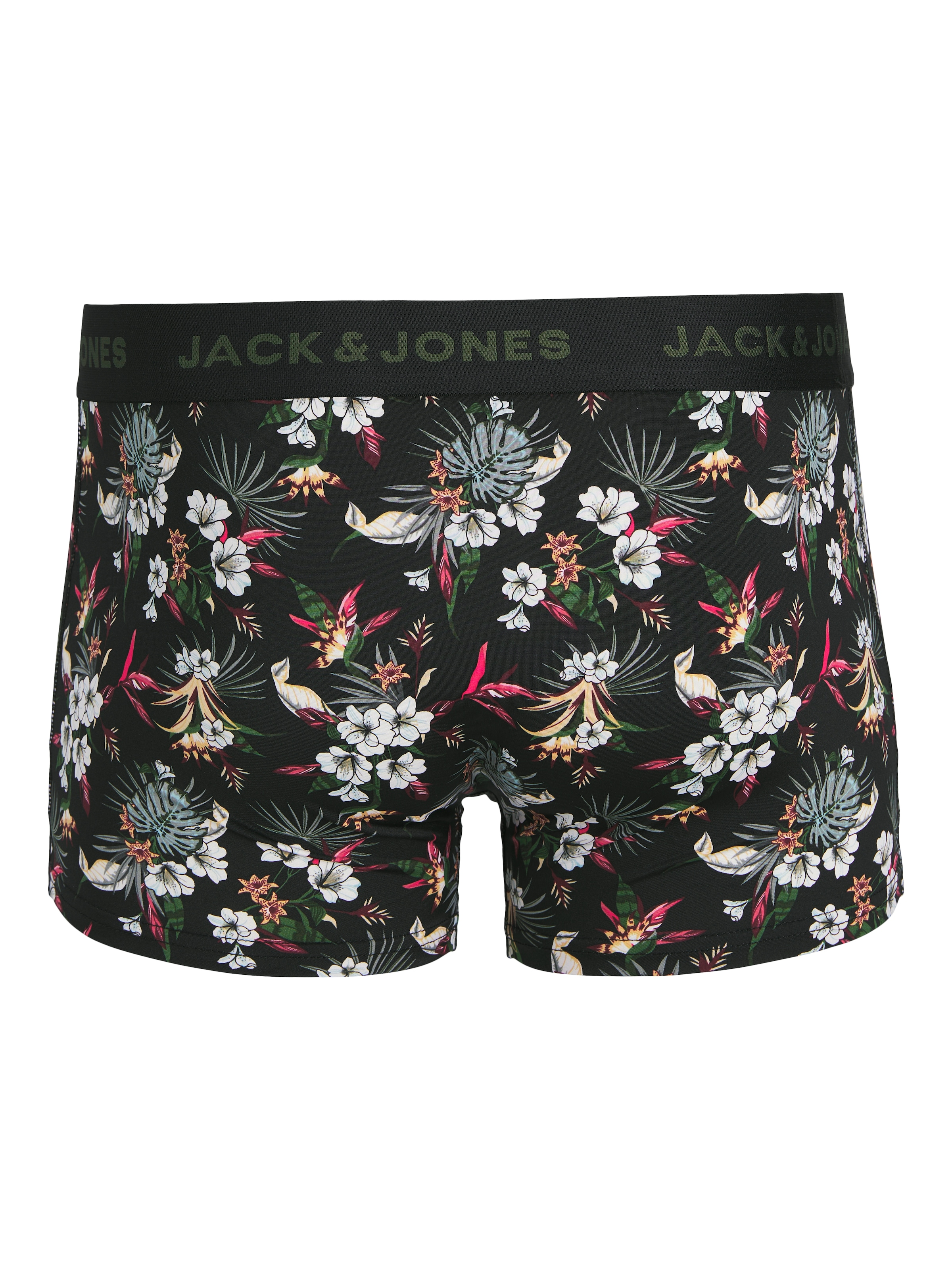 Jack & Jones Funktionsboxer »JACFLOWER aus Microfaserqualität und schnelltrocknendem Material« Packung, 3 Stk. unifarben mit Farbeinsatz, modisch, eng anliegend, Microfaser