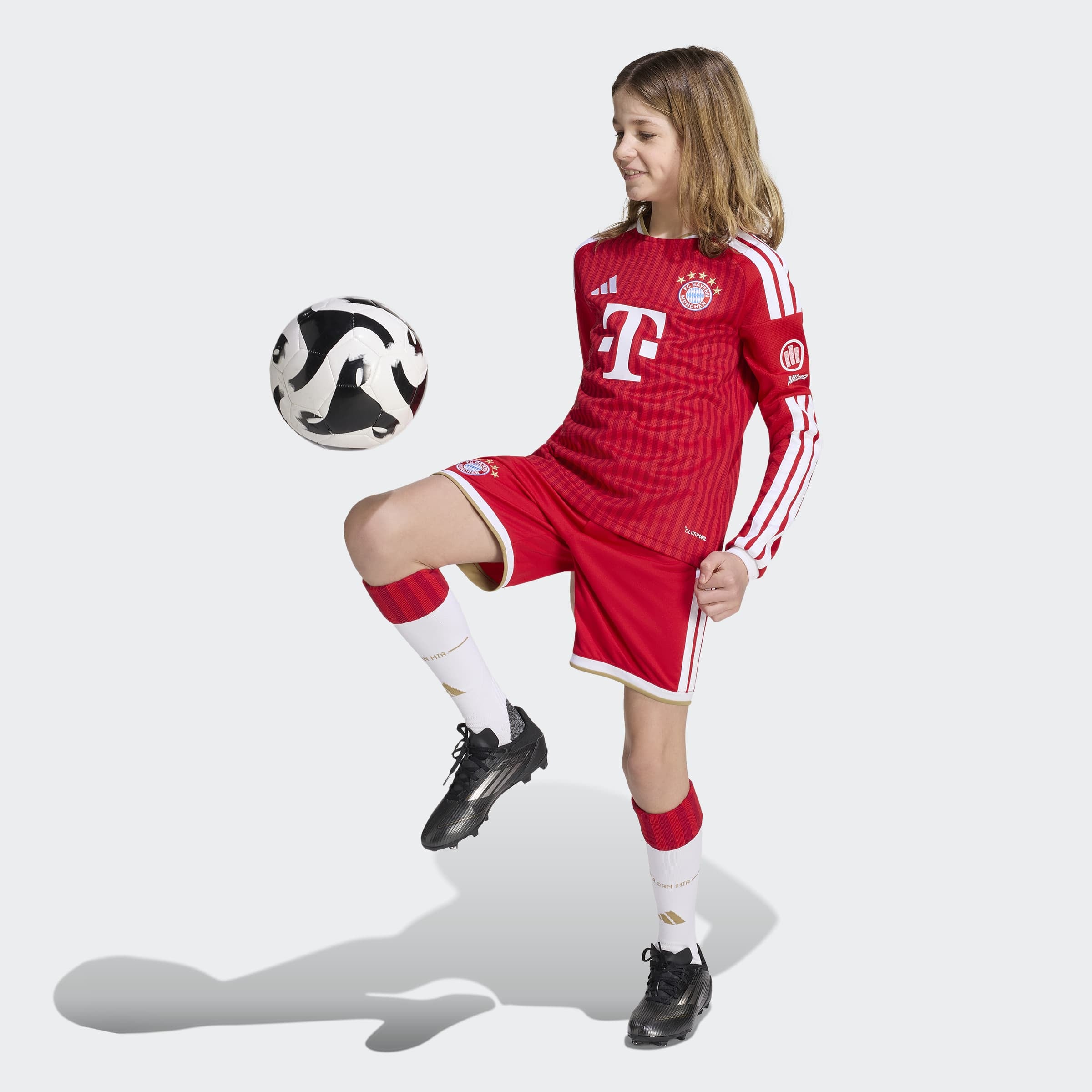 adidas Performance Fussballtrikot »FCB H JSY YL« für Kinder, mit Climacool® Technologie, mit Rundhalsausschnitt