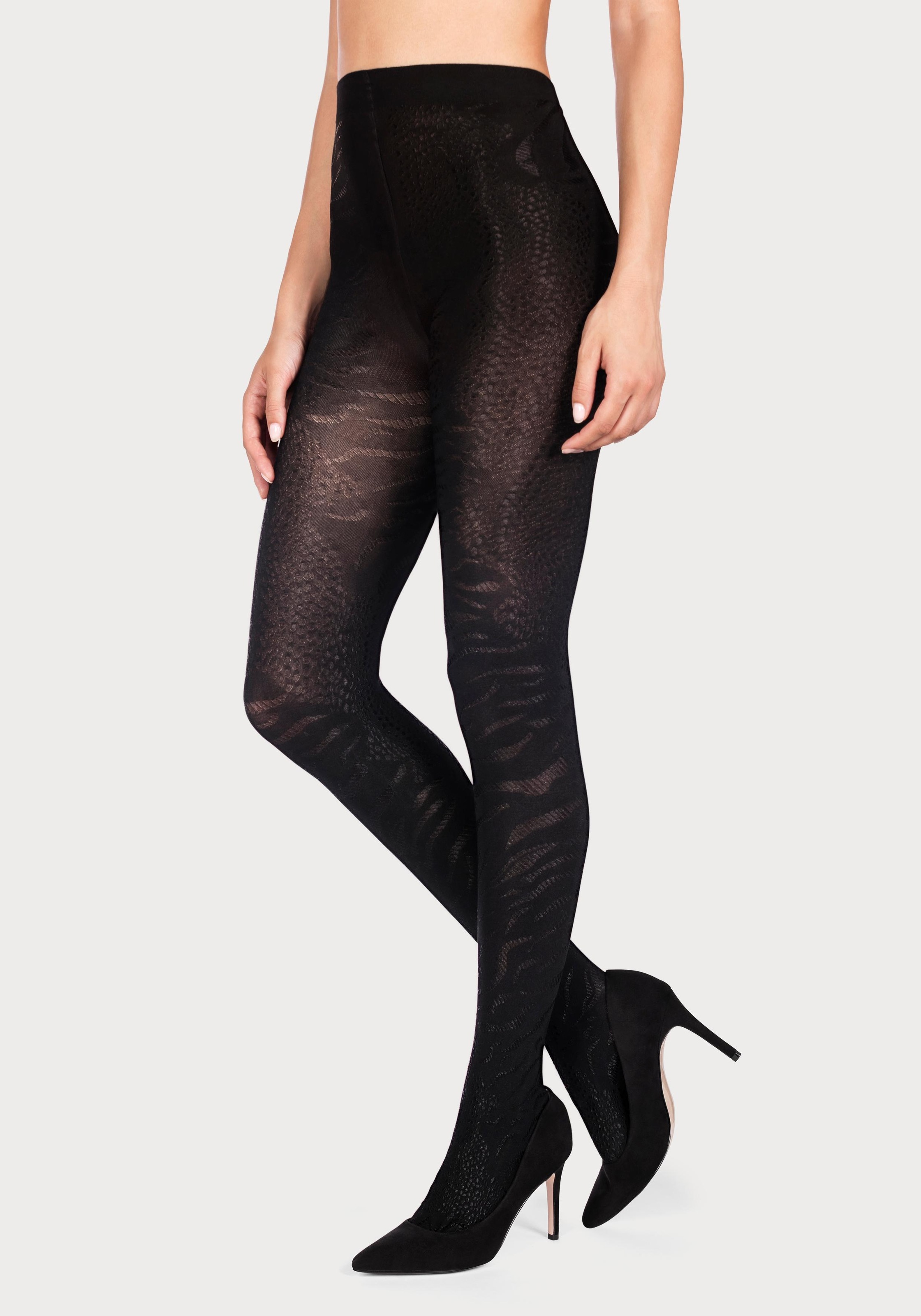 Image of petite fleur gold Feinstrumpfhose, 70 DEN, bedruckt mit animal Prints bei Ackermann Versand Schweiz