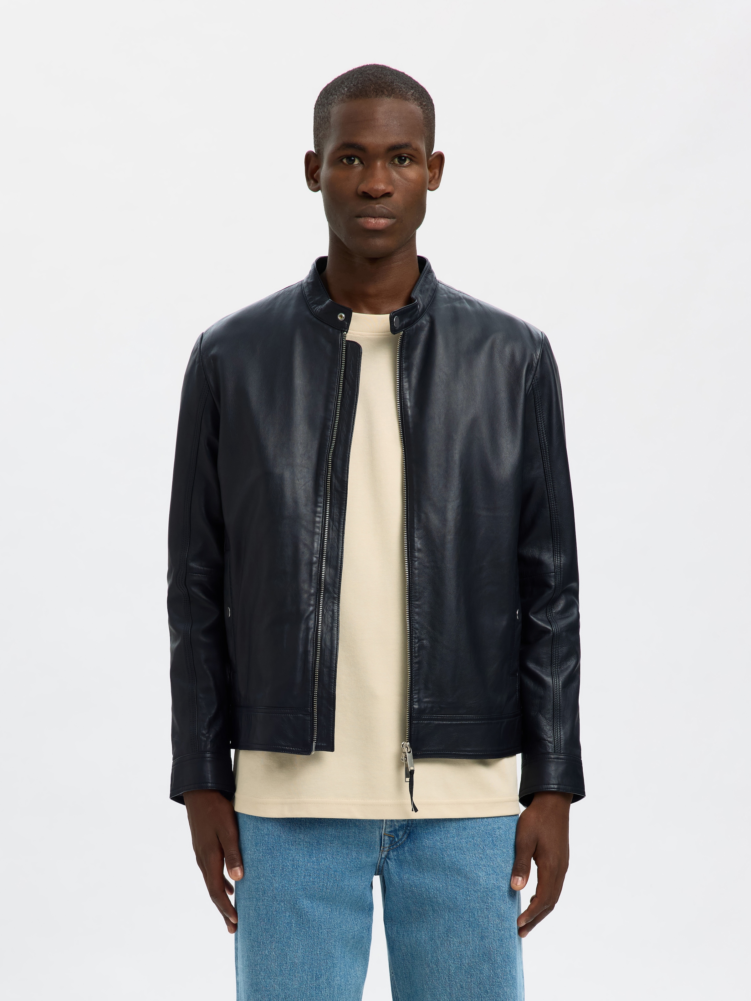 SELECTED Veste en cuir »ARCHIVE CLASSIC LEATHER JKT«