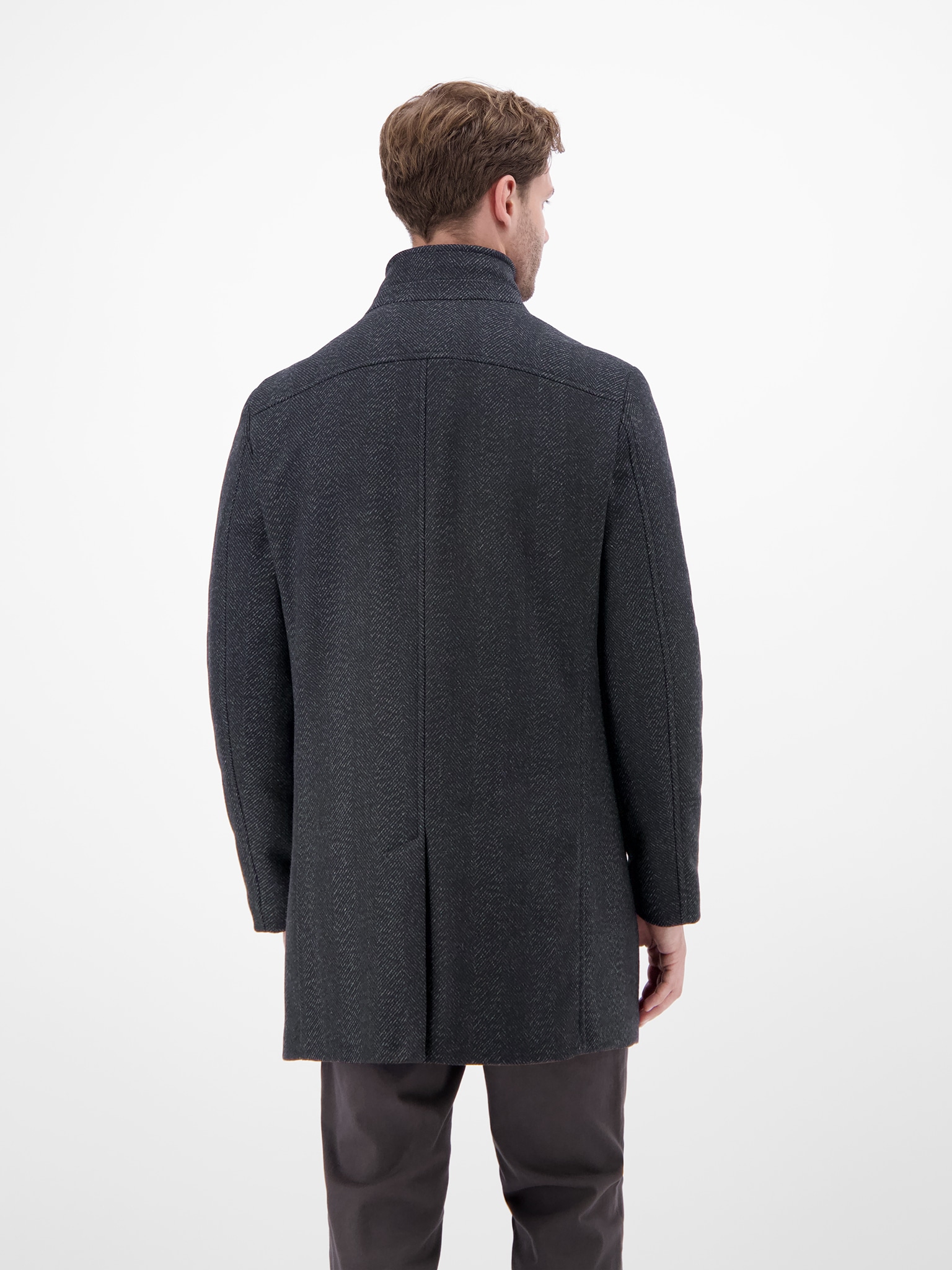 LERROS Manteau court mit Stehkragen und Knopfleiste, Woll-Anteil