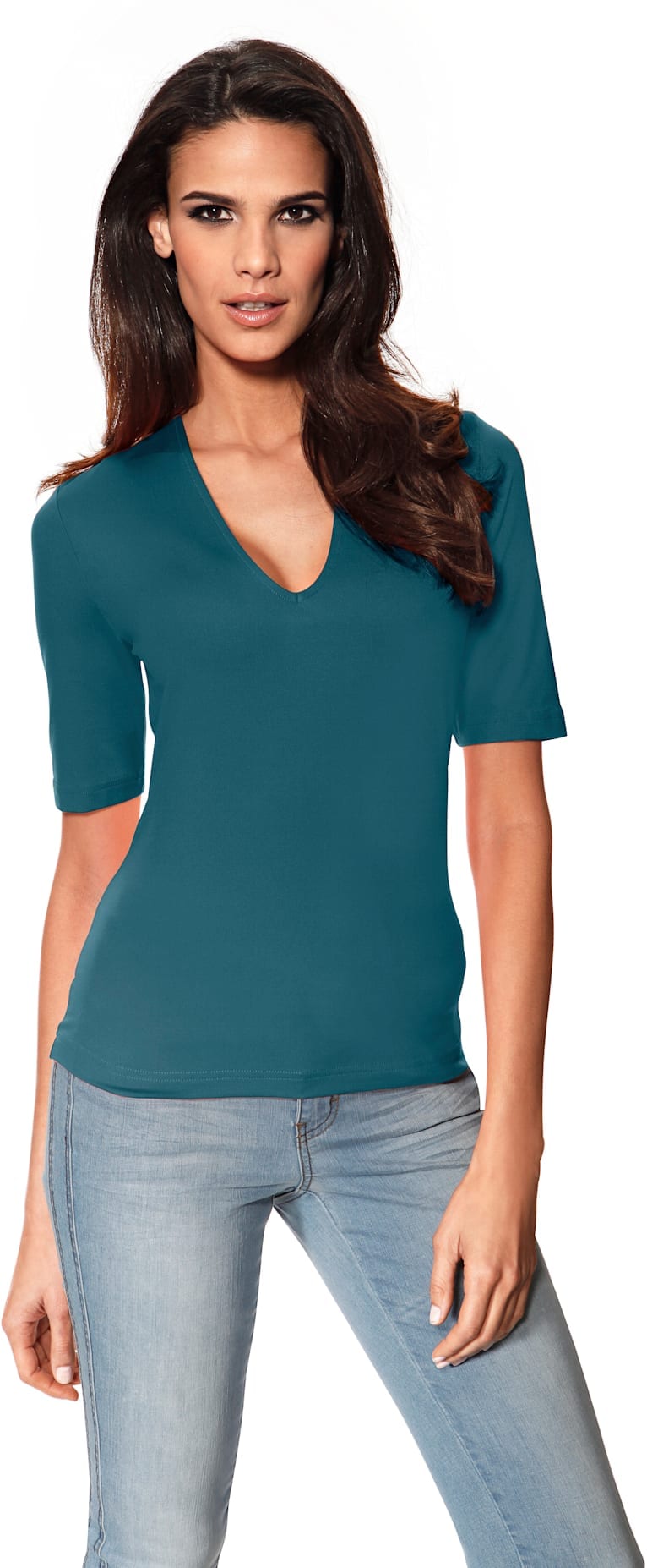 heine V-Shirt »V-Shirt«, (1 tlg.)