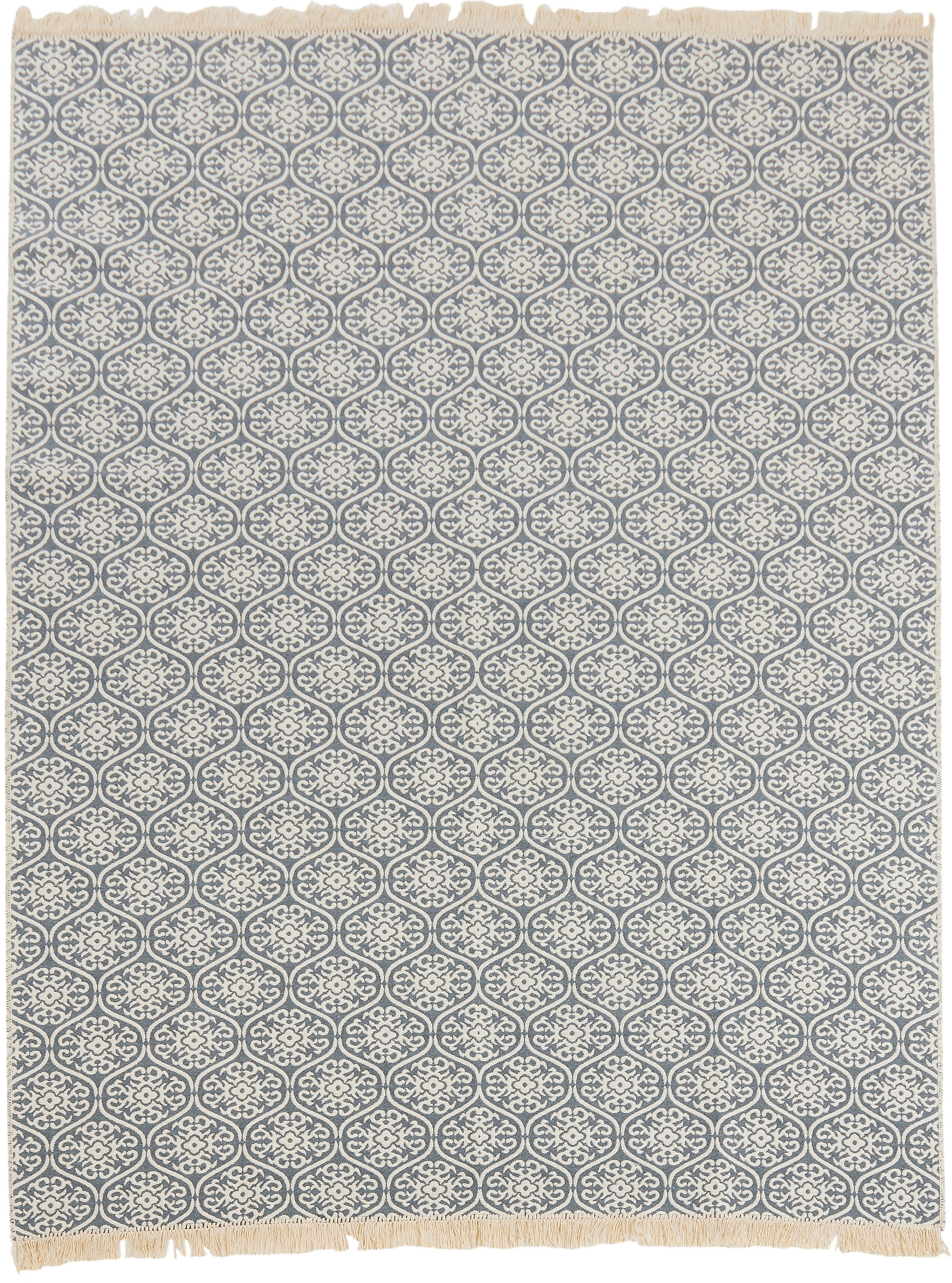 Image of done. Teppich "FLORENZ" rechteckig 8 mm Höhe Flachgewebe, Ornamente, mit Fransen, waschbar