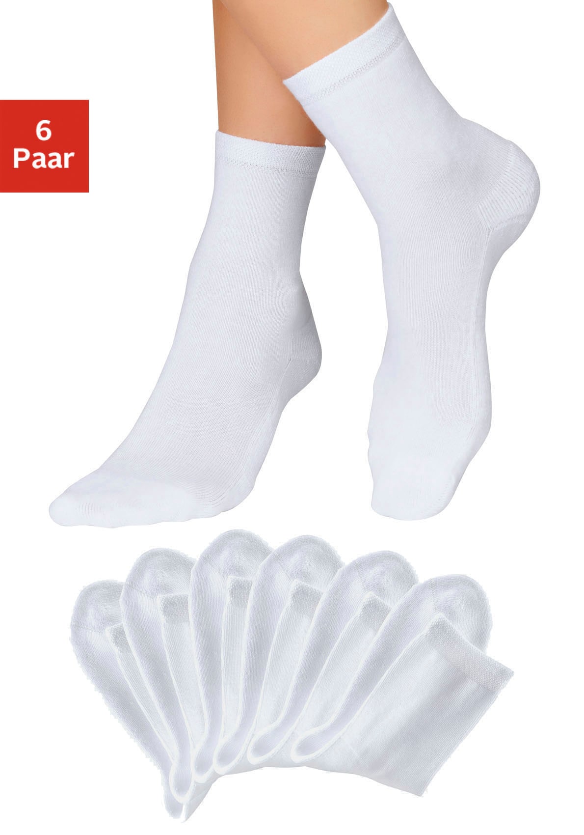 H.I.S Socken, (Packung, 6 Paar), mit bequemem Frottee