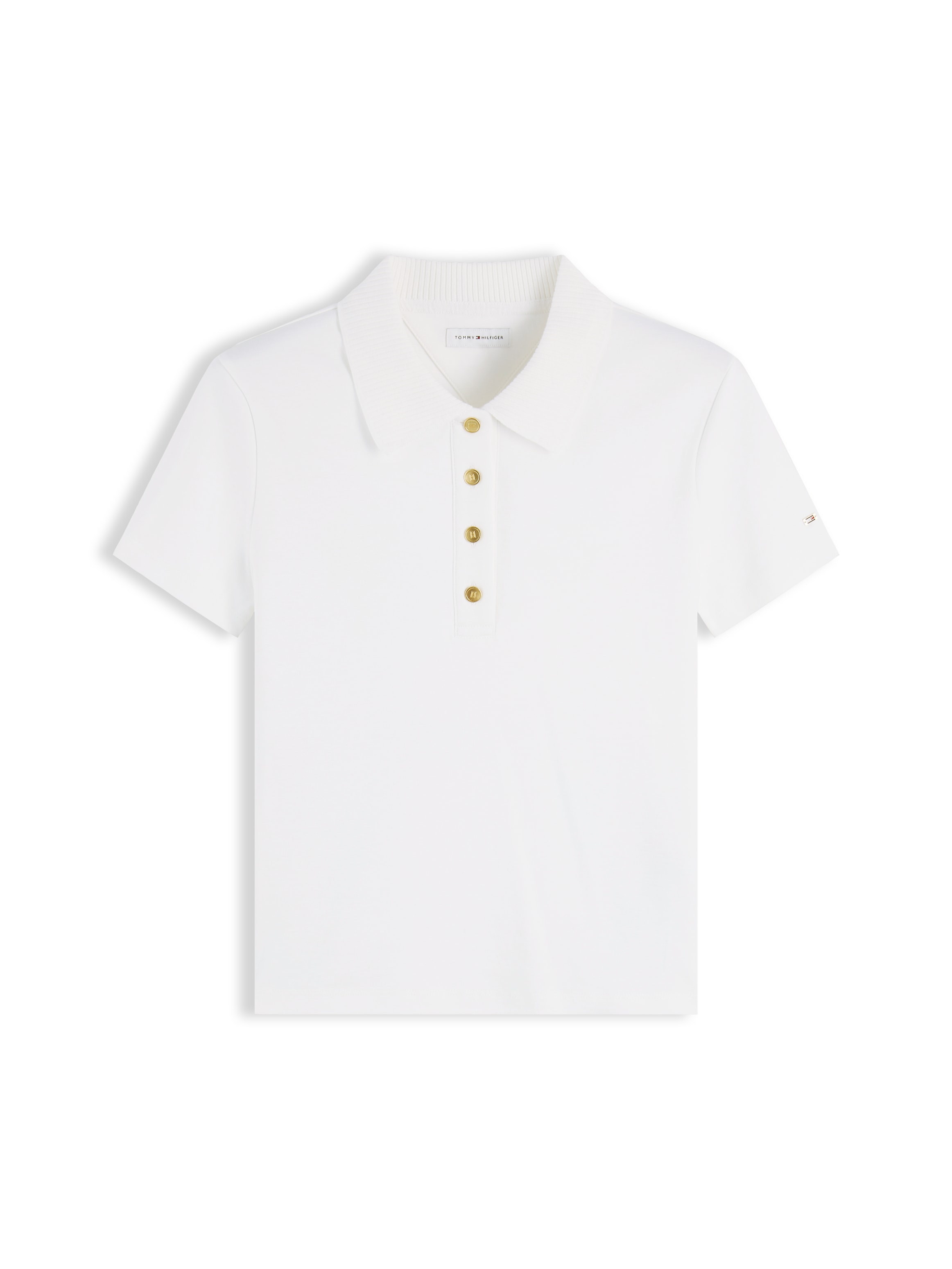 Tommy Hilfiger Poloshirt »GOLD BUTTON REG S/S POLO« Baumwolle