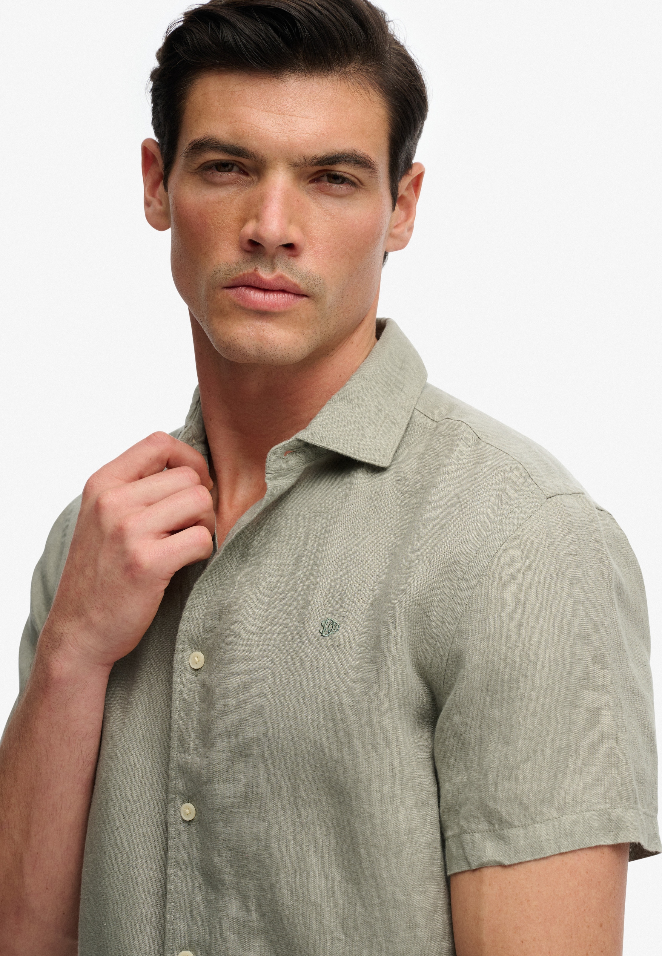 Superdry Chemise en lin »RIVIERA S/S LINEN SHIRT« en 100% lin