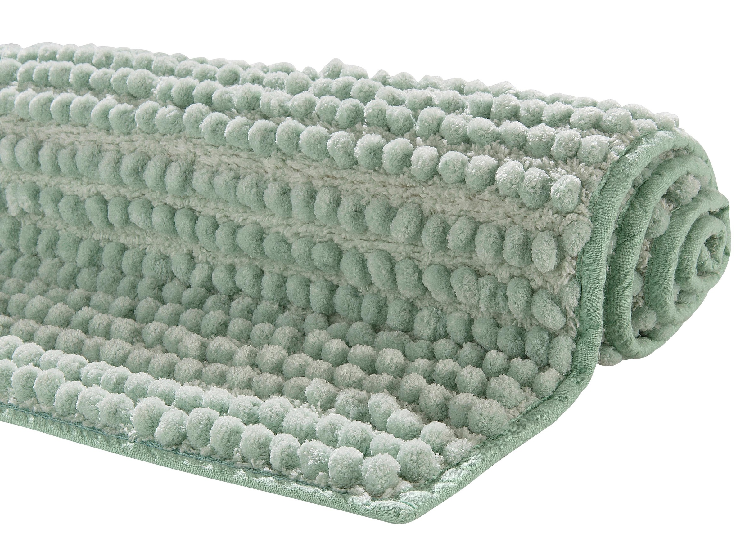 my home Badematte »Renat, Badvorleger, Badezimmer Teppich, Scandi«, fussbodenheizungsgeeignet-schnell trocknend-strapazierfähig, Badteppich, Badgarnitur, Chenille-Optik, auch als 3 tlg. Set