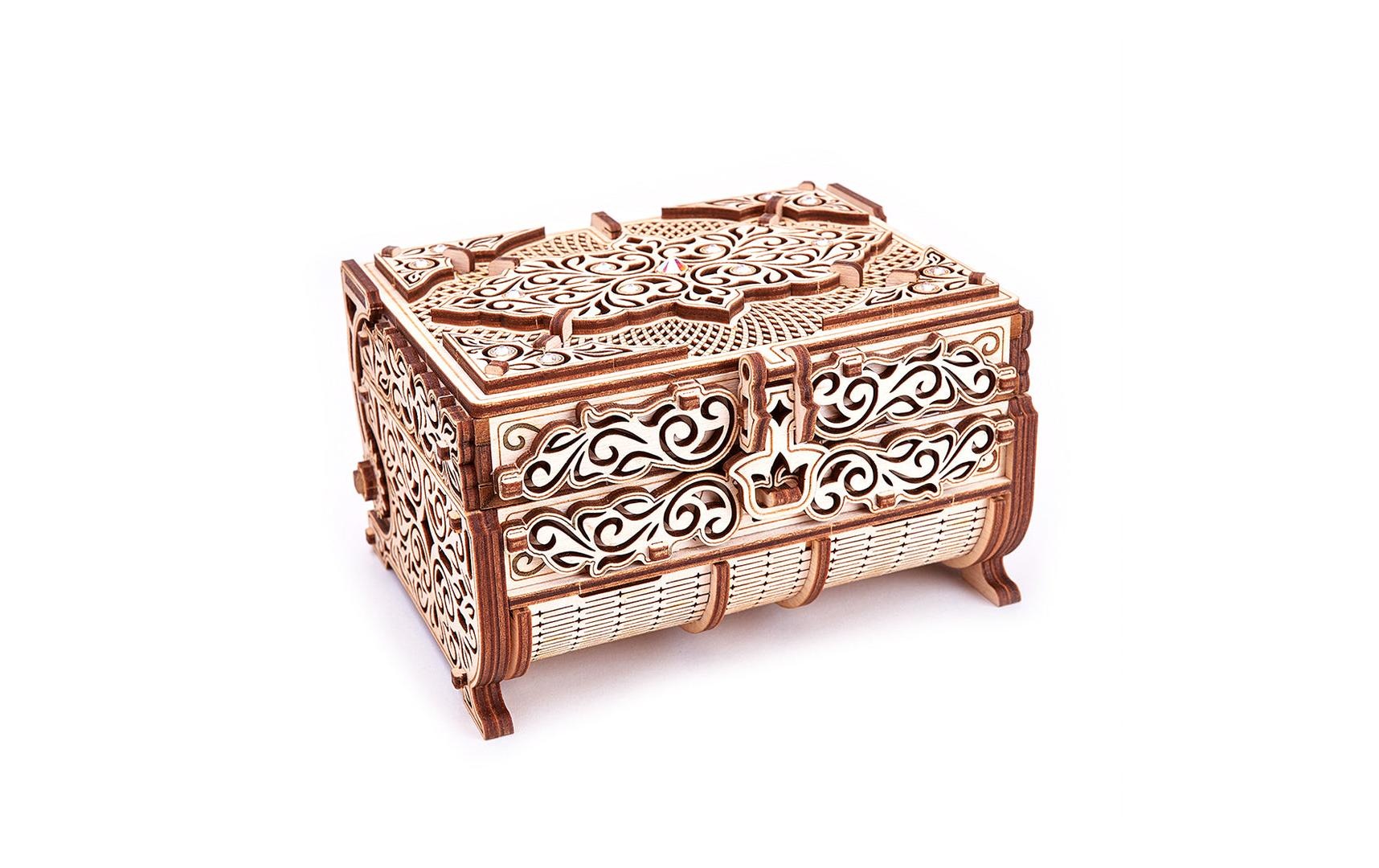 Image of Spielbausteine "WoodTrick Schatzkiste Swarovski"