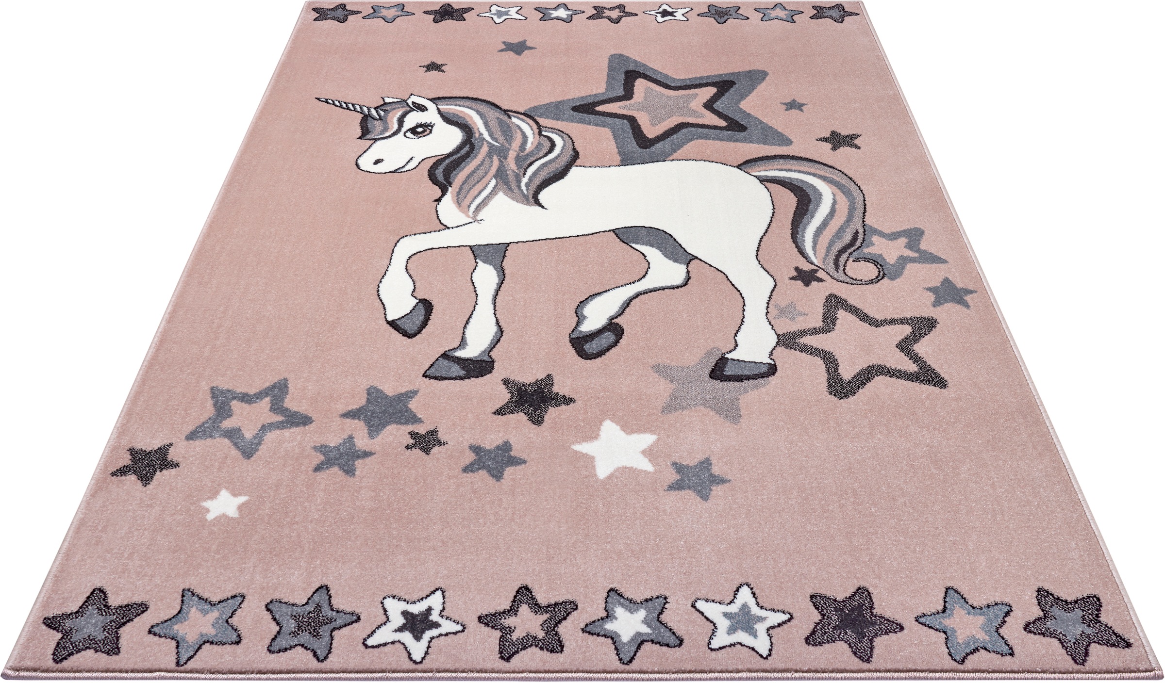 Image of HANSE Home Teppich »Unicorn Dream«, rechteckig, 9 mm Höhe, Weicher Flor, Farbenfrohes Design, Kinderzimmer, Spielunterlage, Tiere, strapazierfähig, pflegeleicht bei Ackermann Versand Schweiz