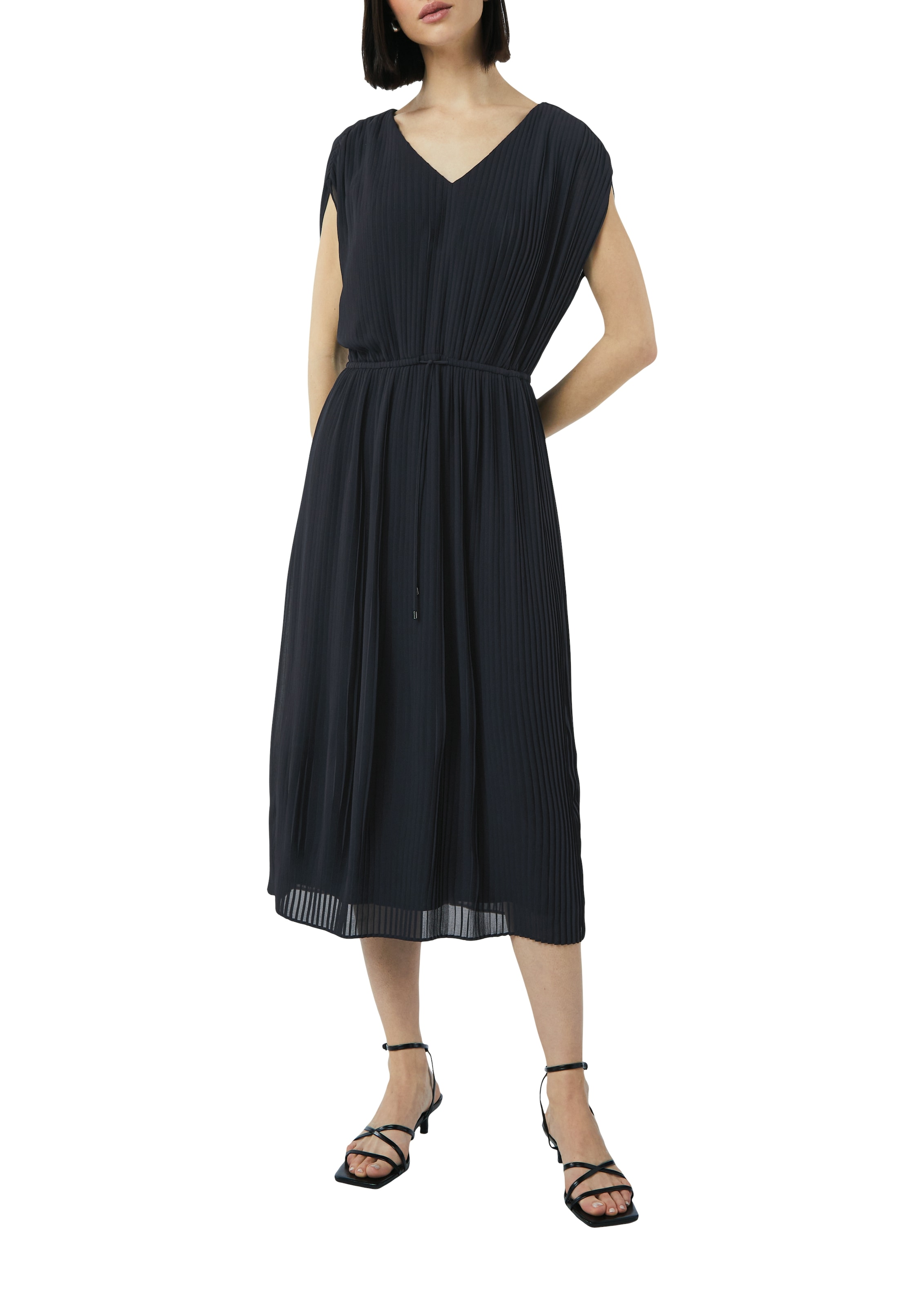 Image of Comma Midikleid Ohne Taschen ohne Ärmel und mit Kordel
