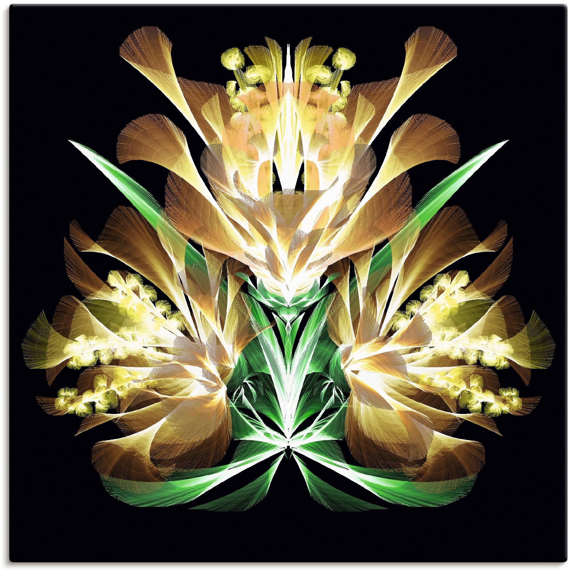 Image of Artland Wandbild »Moderne Blütenkunst«, klassische Fantasie, (1 St.), in vielen Grössen & Produktarten - Alubild / Outdoorbild für den Aussenbereich, Leinwandbild, Poster, Wandaufkleber / Wandtattoo auch für Badezimmer geeignet bei Ackermann Versand Schwe