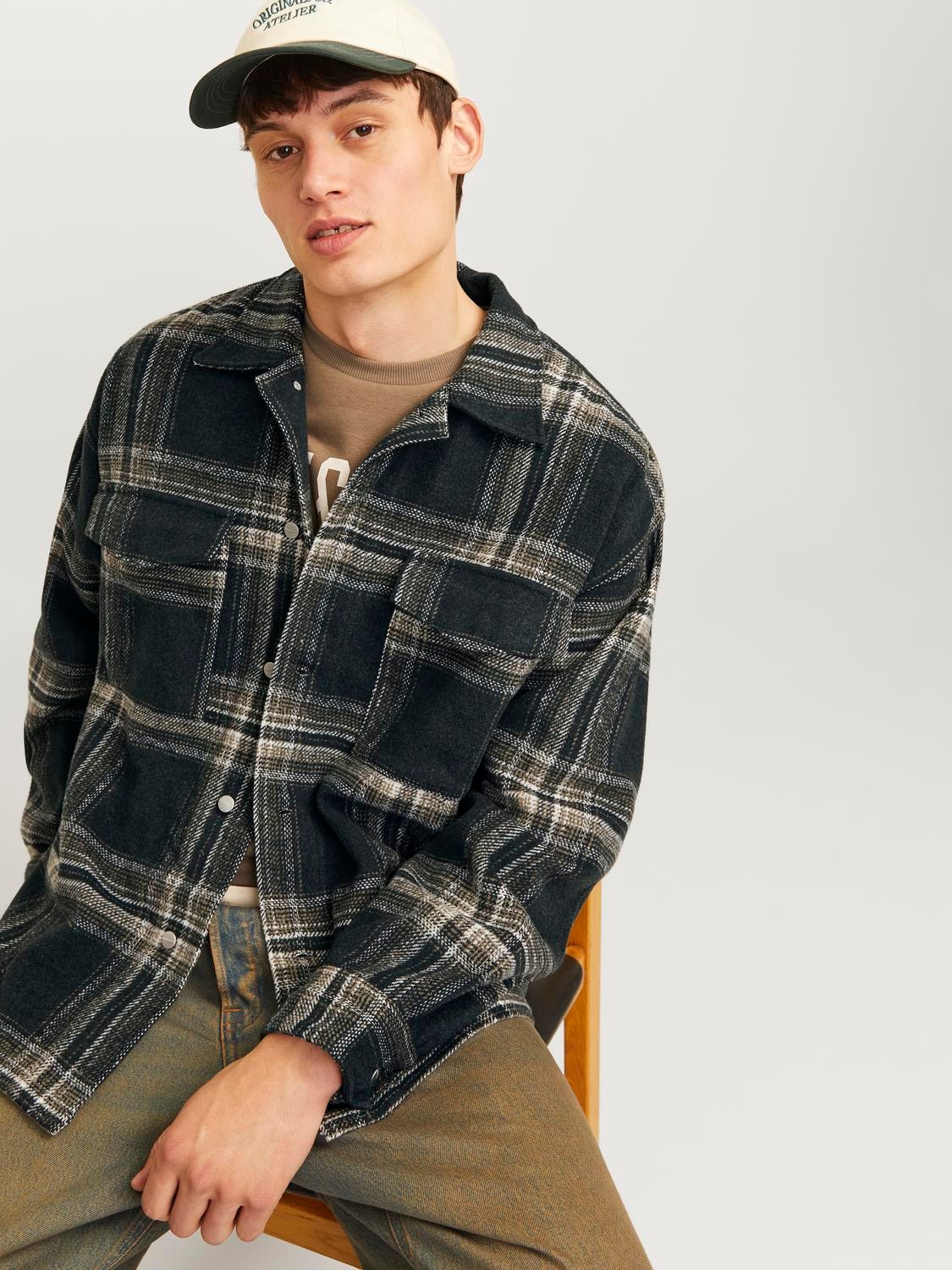 Jack & Jones Chemise à manches longues »JORVESTERBRO CHECK OVERSHIRT LS SN«