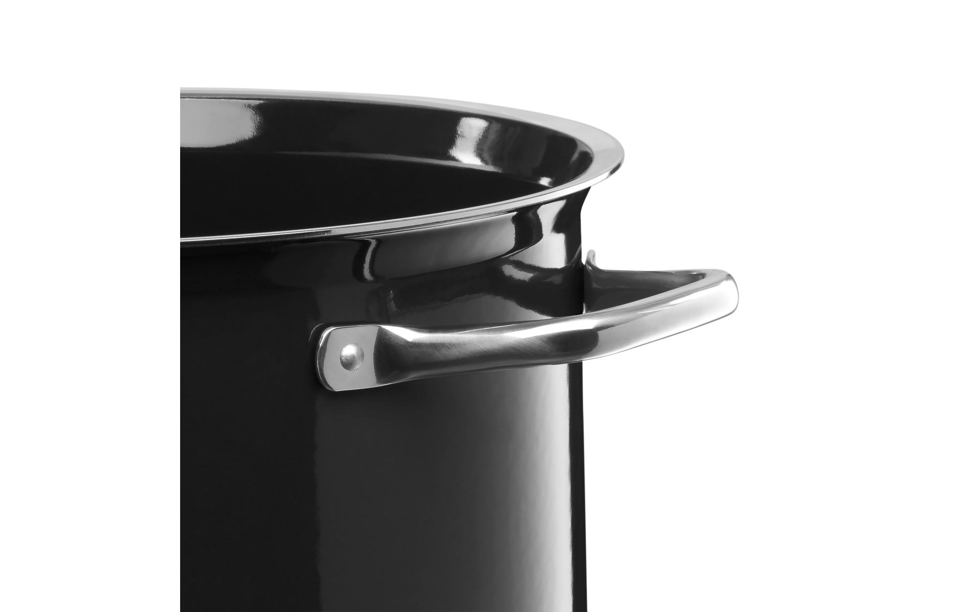 Silit Topf-Set »Compact 22 cm, Schwarz«, Silargan®-Keramik, (7 tlg.)