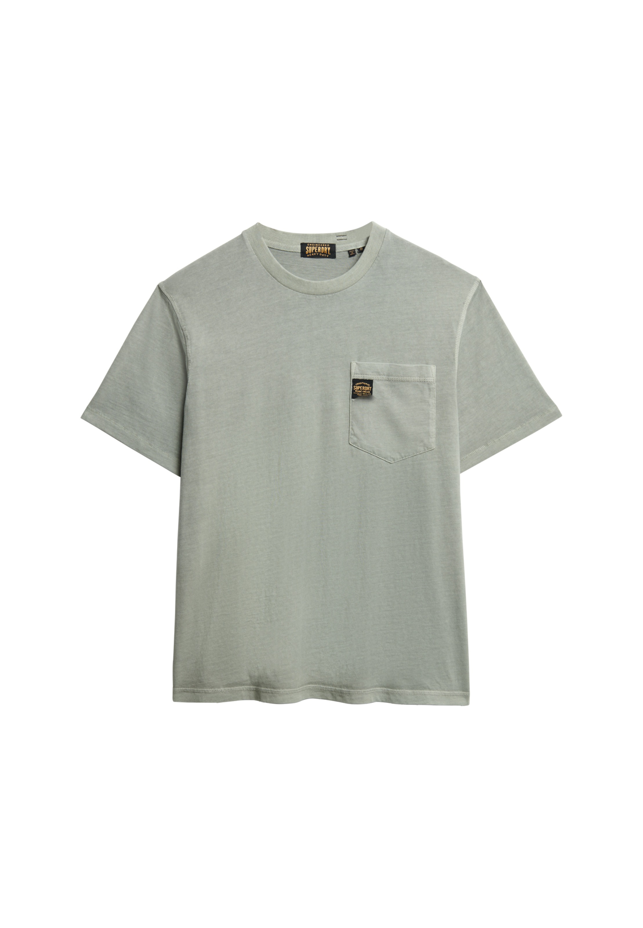 Superdry Rundhalsshirt »CONTRAST STITCH POCKET T-SHIRT«, mit stylischer Brusttasche mit Logo-Flag