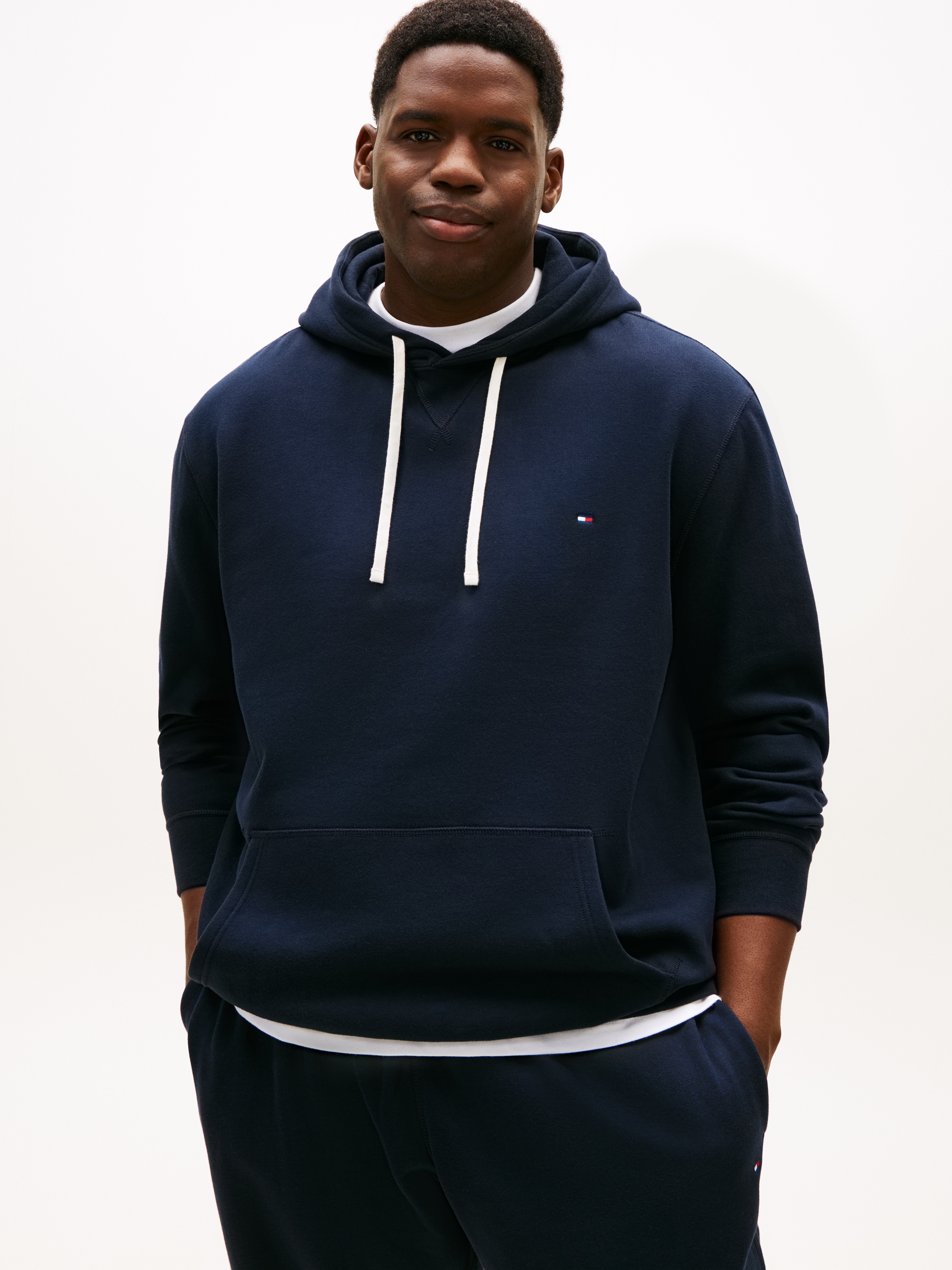 Tommy Hilfiger Big & Tall Sweatshirt »BT-ESSENTIAL FLEECE HOODY-B«, in Grossen Grössen, Logostickerei
