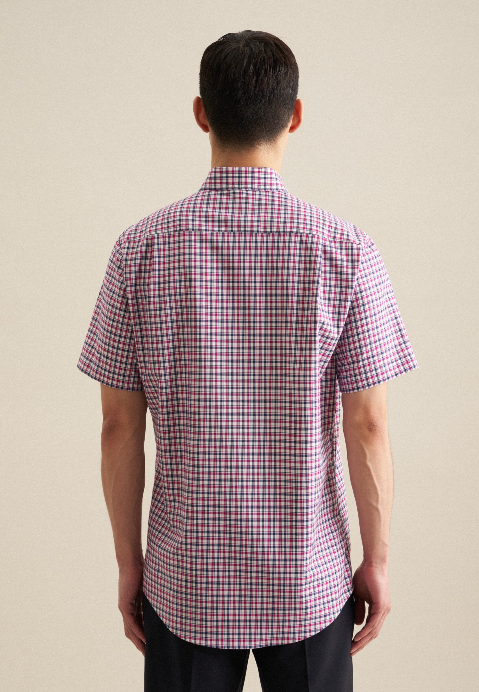 seidensticker Chemise d'affaires »Regular« Regular 1/2 Button-Down-Kragen Karo