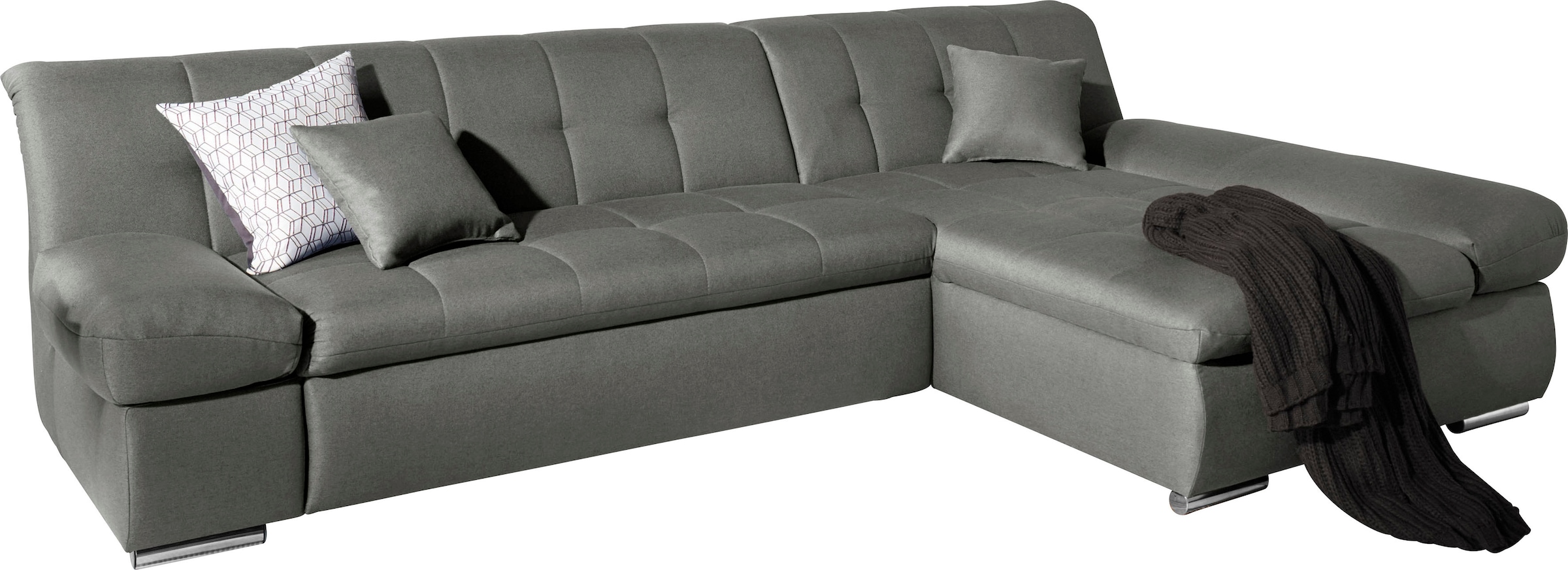 DOMO collection Canapé d'angle »MONA 297x173 cm, modern und komfortabel« canapé d'angle avec fonction lit, forme en L