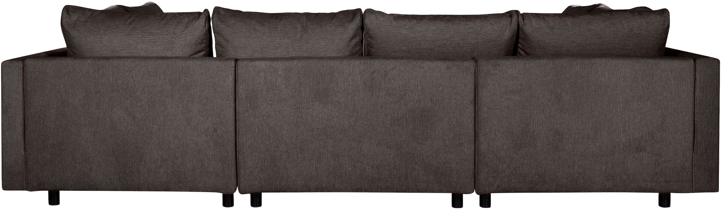 COLLECTION AB Wohnlandschaft »Toni U-Form, B: 298 cm, XXL-Liegefläche 282x178 cm mit Hocker« Set: Sofa & Hocker, 3 Zierkissen, Federkern