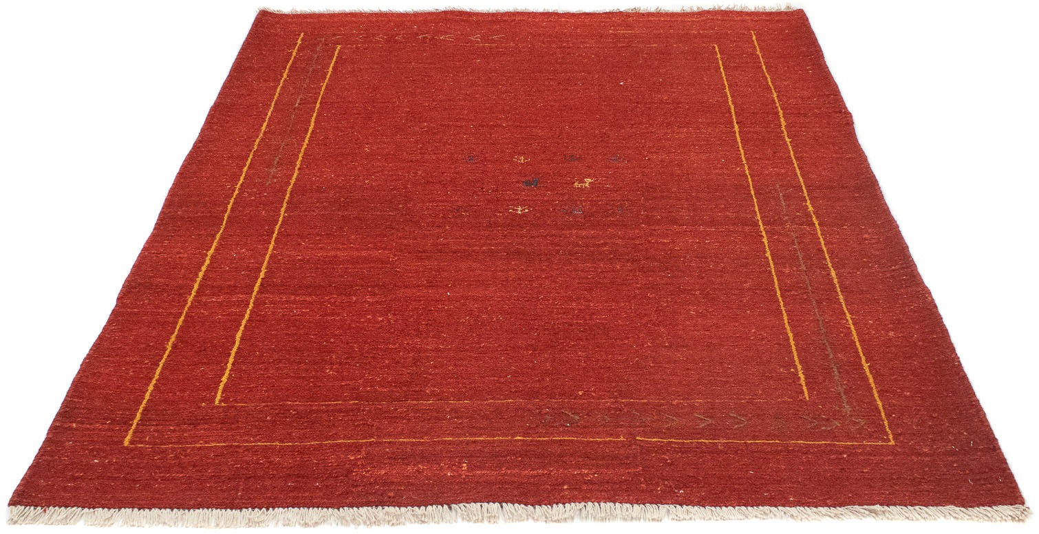 Image of morgenland Wollteppich »Gabbeh Teppich handgeknüpft rot«, rechteckig, 18 mm Höhe, handgeknüpft bei Ackermann Versand Schweiz