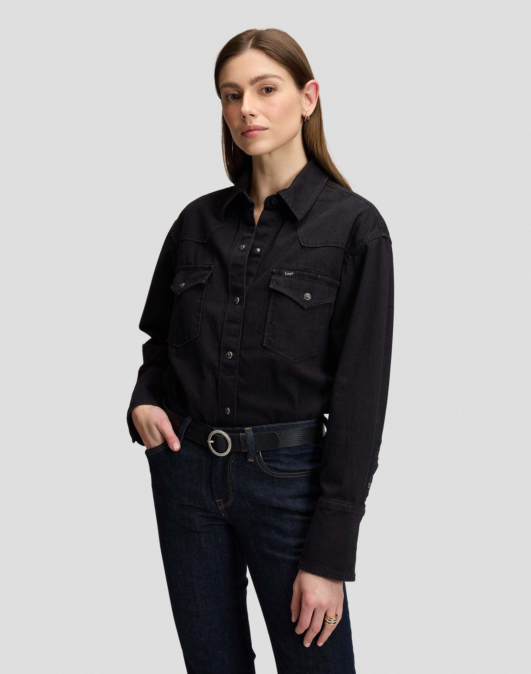 Lee® Jeansbluse »Lee Jeanshemd Essential Western«