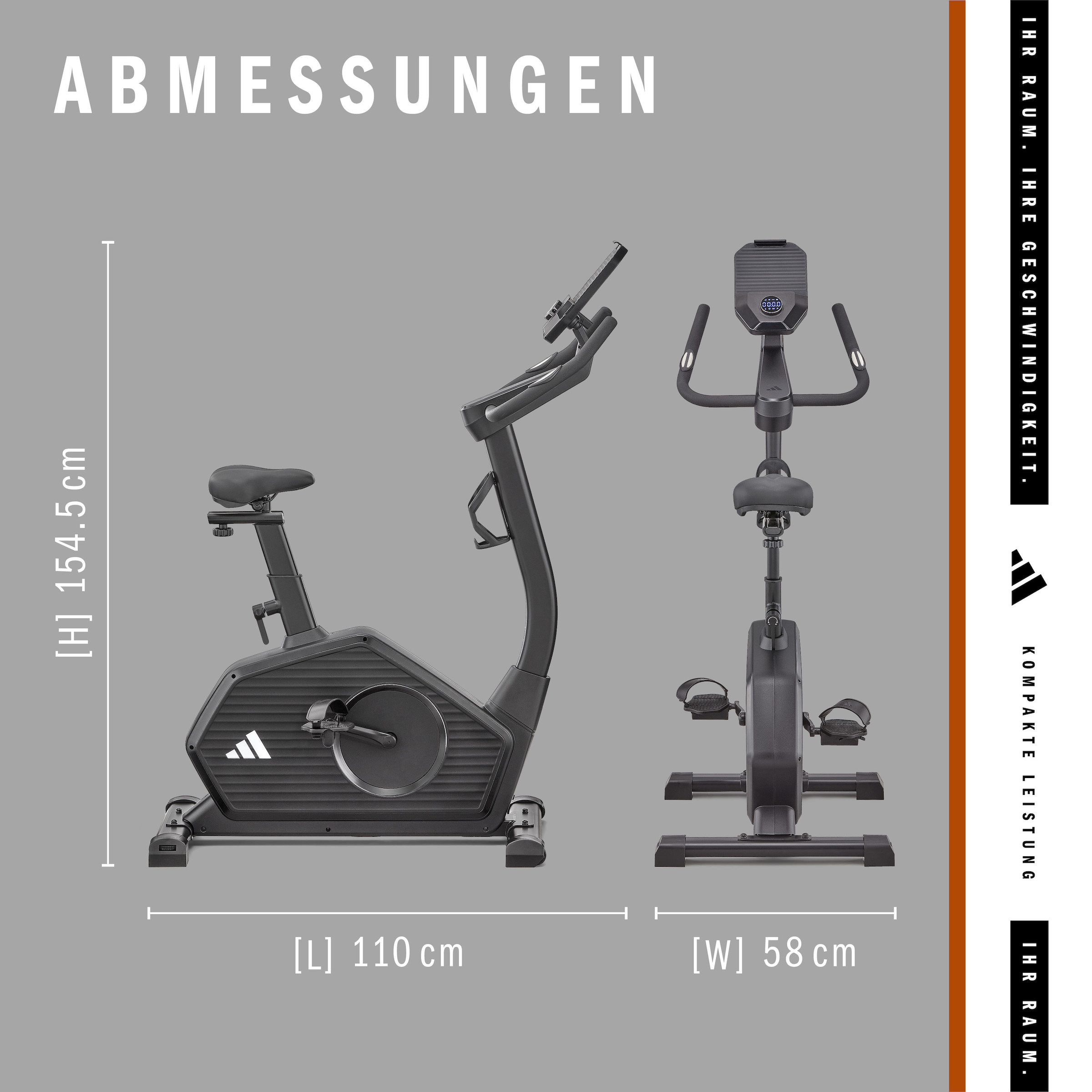 adidas Performance Ergometer »C-24c«, mit Tablet-Halterung, LED-Display, mit Bluetooth und App-Funktion