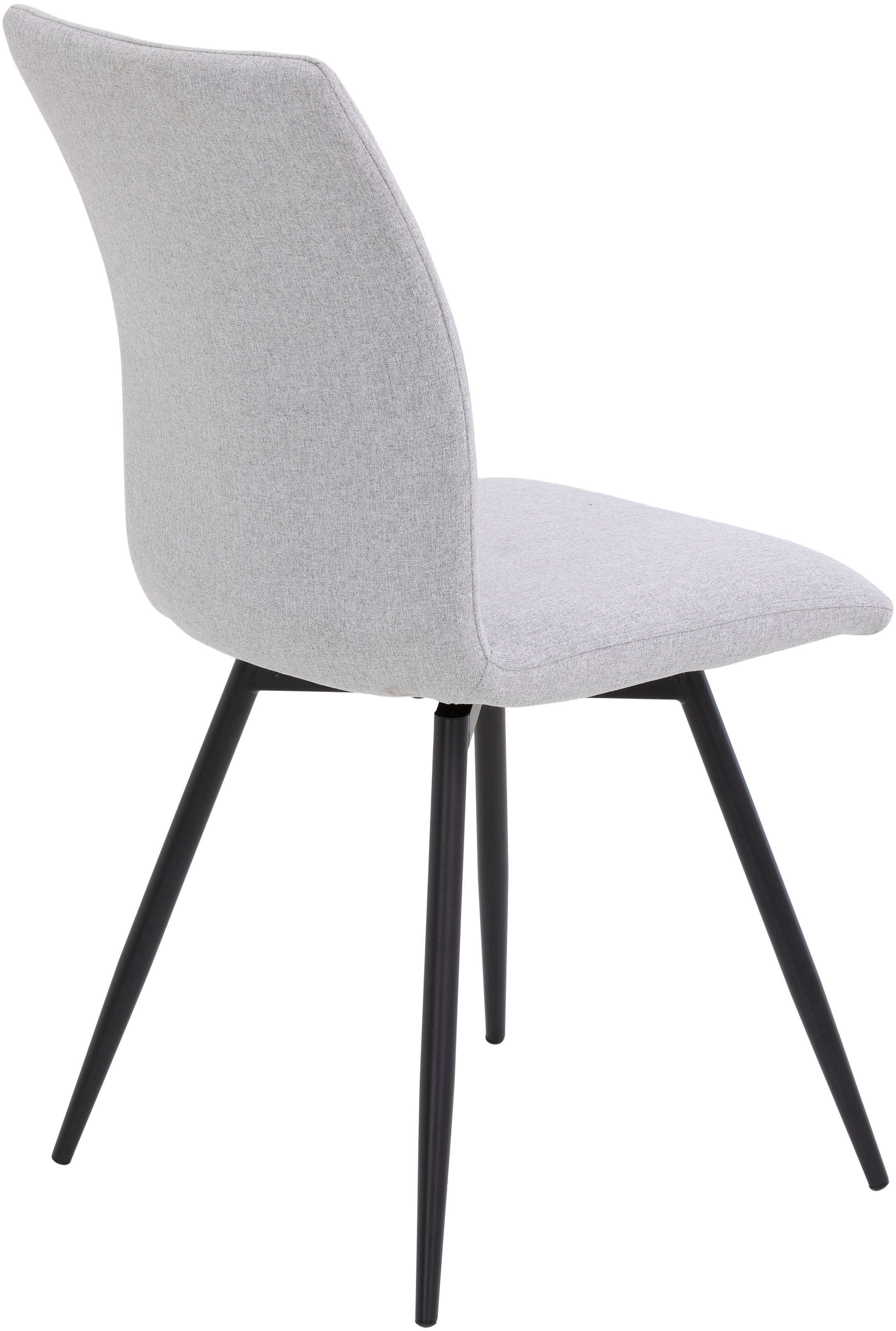 HELA Drehstuhl »Vierfussstuhl RIO«, (Set), 2 St., Webstoff, Esszimmerstuhl, 360° drehbar, gepolstert, Webstoff, 120kg belastbar