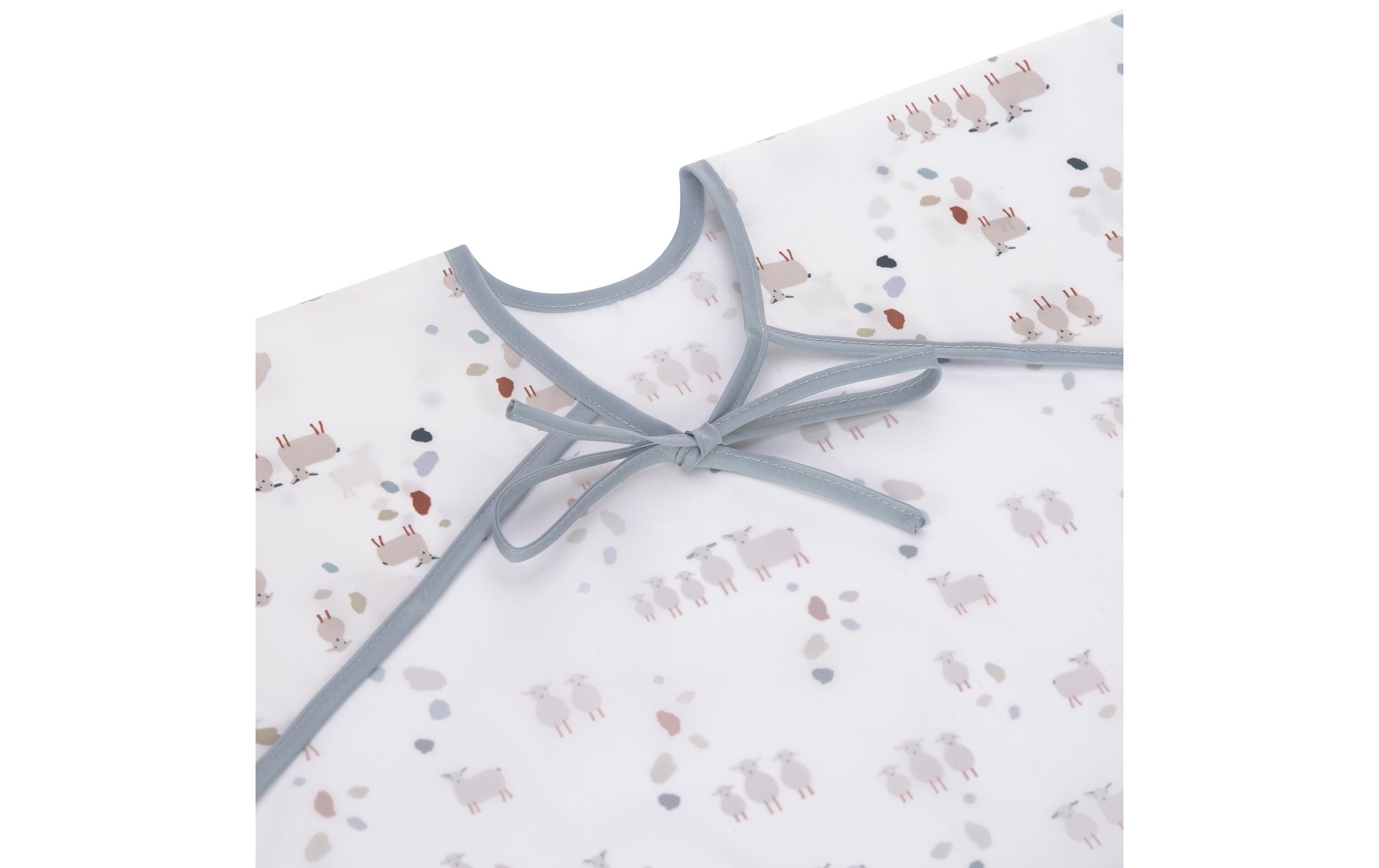 LÄSSIG Lätzchen »Tiny Farmer Schaf 2er Set 80 x 36 cm«, (2x Latzchen)
