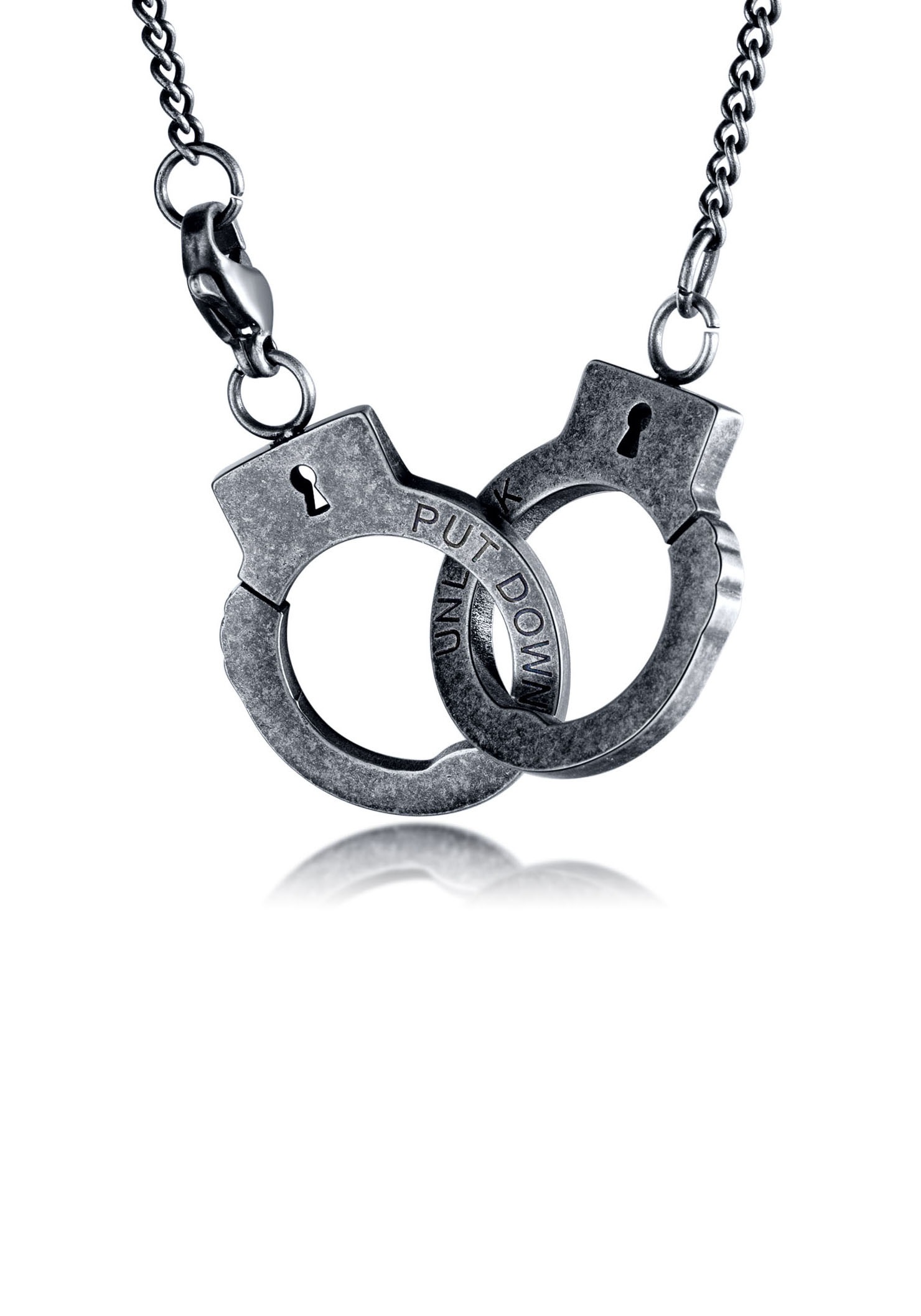 Image of Firetti Edelstahlkette »Handschellen-Design, teilweise geschwärzt« bei Ackermann Versand Schweiz