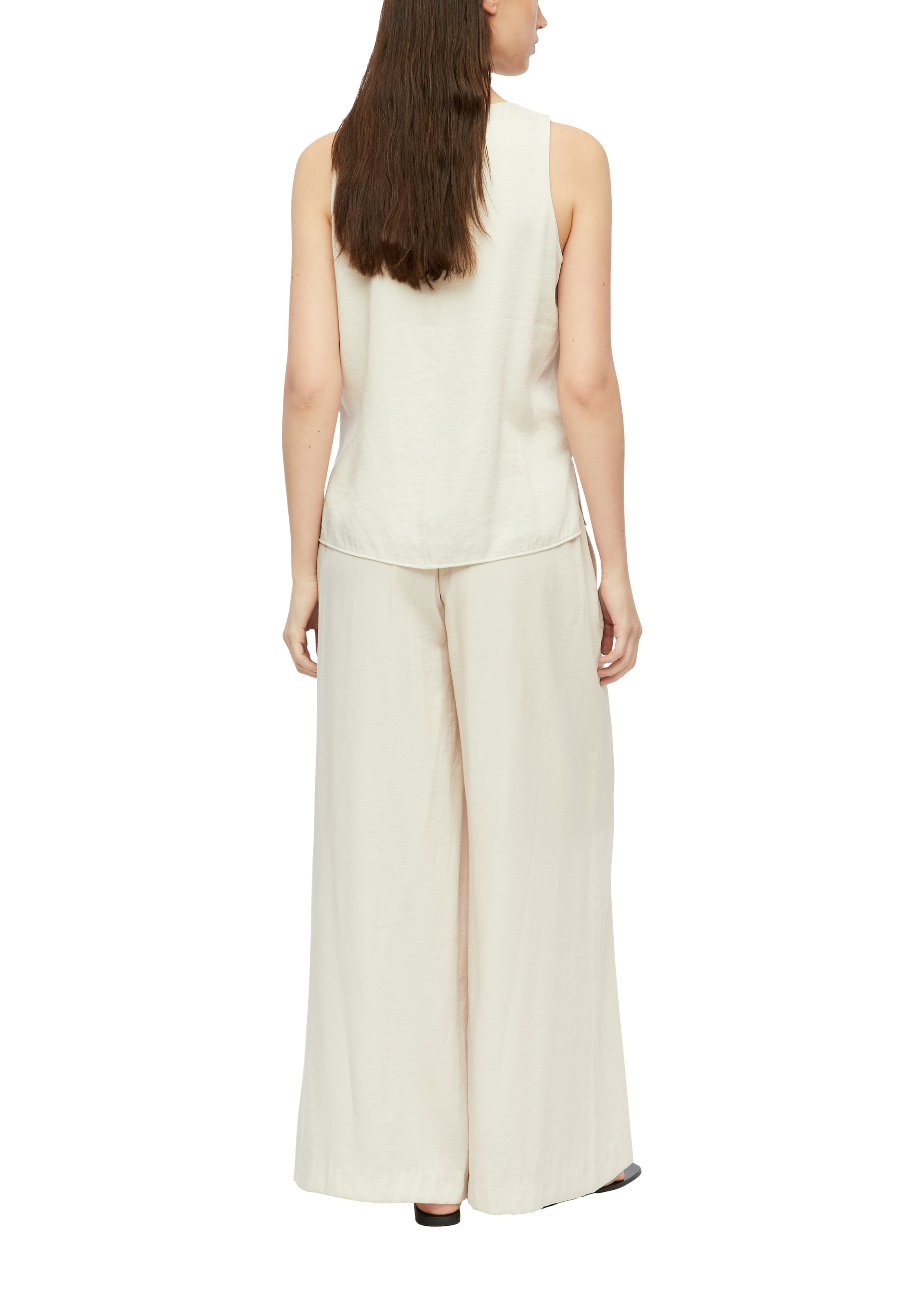 Comma Pantalon en tissu  avec ceinture élastique