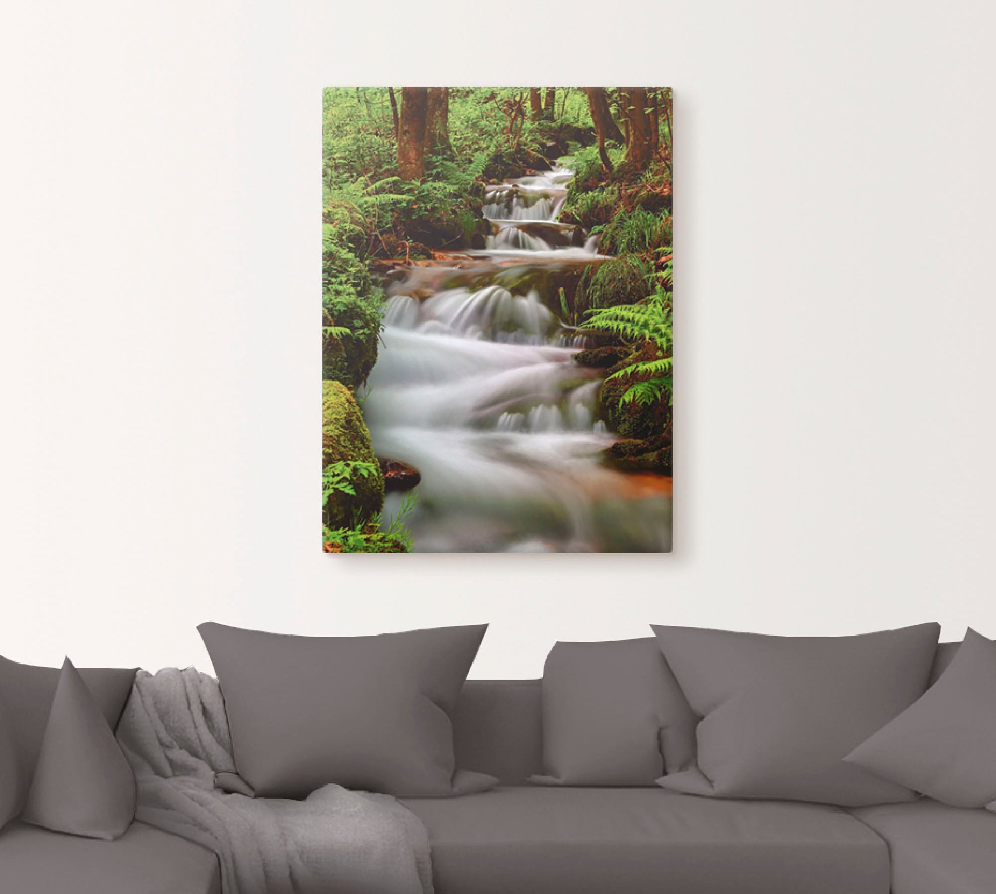 Artland Tableau sur toile »Schwarzwaldbach« 1 cuis tlg. auf Holzrahmen gespannt