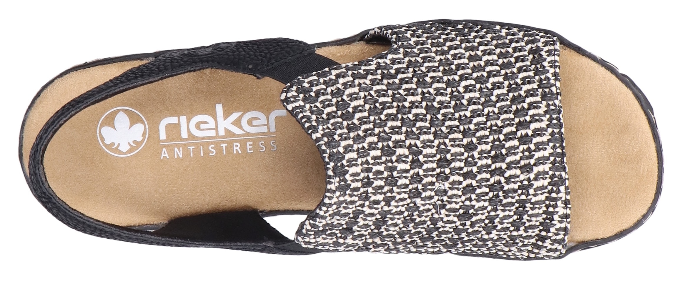 Rieker Sandales compensées  Sommerschuh, Strandschuh, Sandale in Flechtoptik