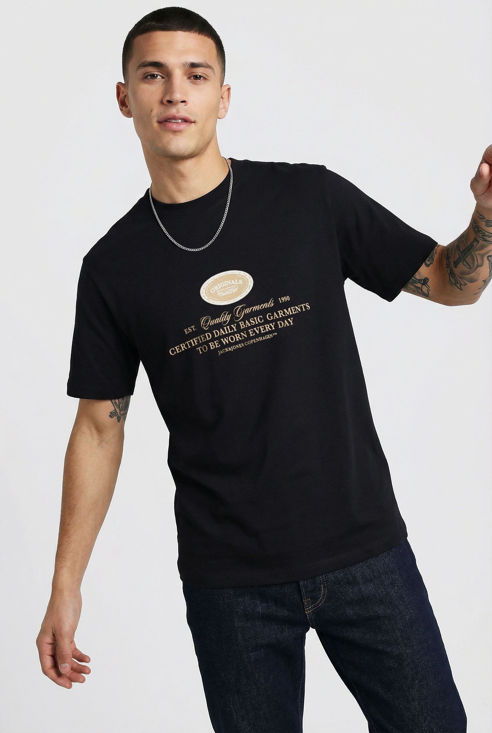 Image of Jack & Jones PlusSize Kurzarmshirt "JORGREENE BRANDING TEE SS CN PLS"
