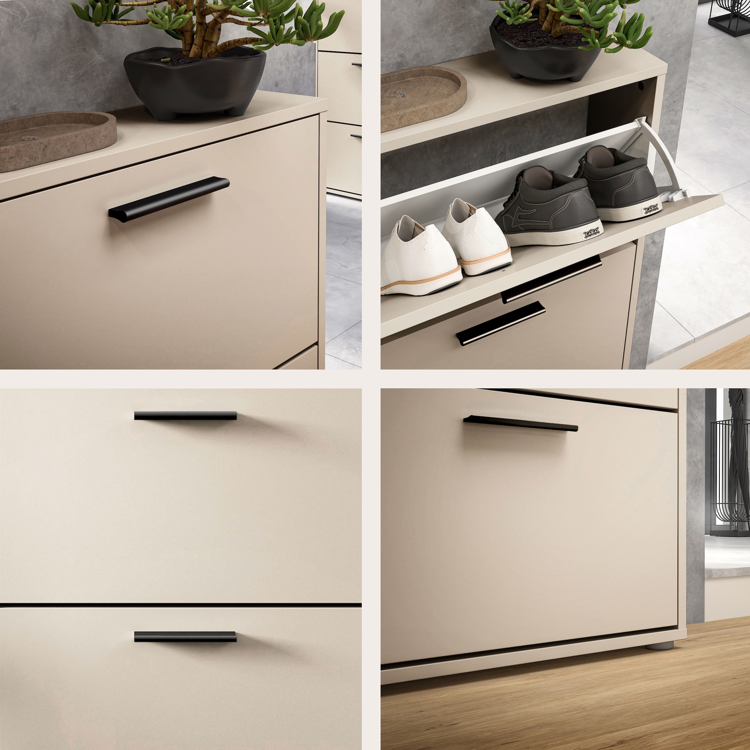 HBZ Basculeur de chaussures »Sam Schuhkipper, Schuhschrank BxHxT 59x136x17 cm« 1 cuis tlg. Breite 59cm, FSC-Mix Credit