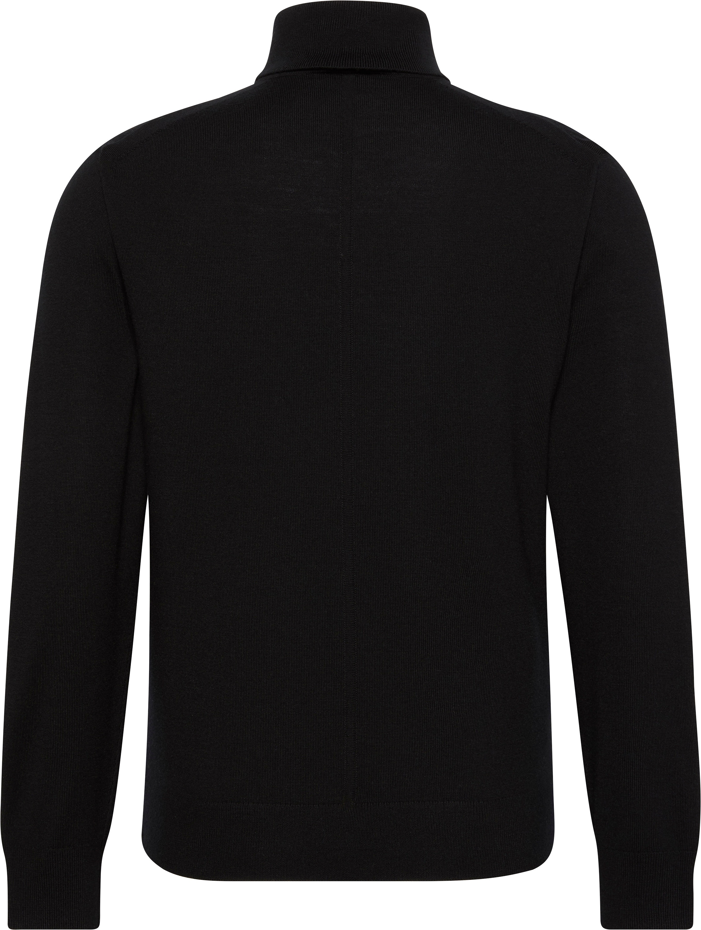 Calvin Klein Rollkragenpullover »LS 100% MERINO T-NECK 14GG«, Mit Rundhalsausschnitt, regular fit