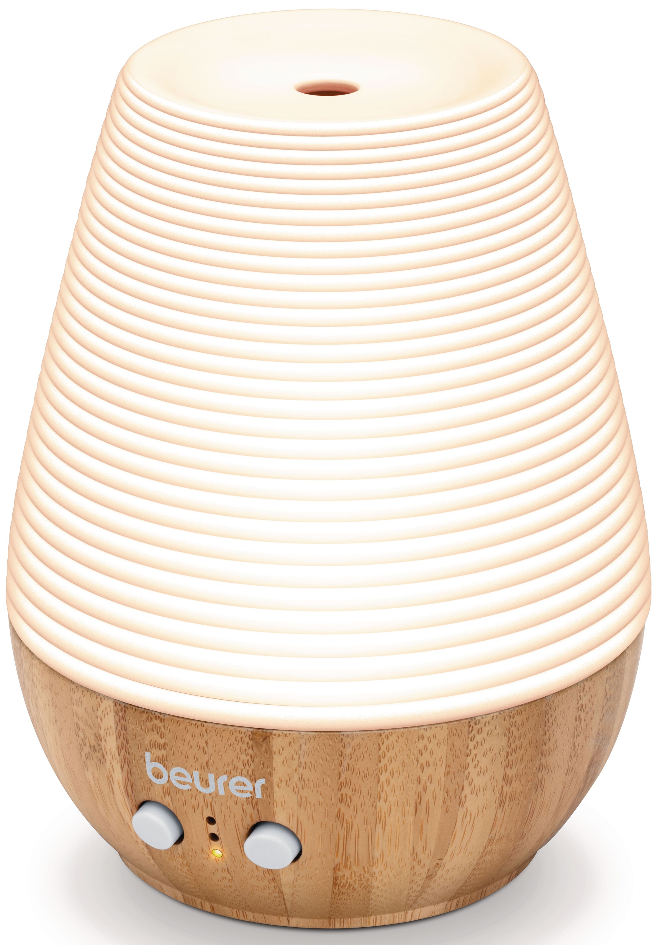 Image of BEURER Diffuser "LA 40, feine Zerstäubung von Aroma und Düften" 0,18 l Wassertank Mit zuschaltbarem Wellnesslicht mit Farbwechsel
