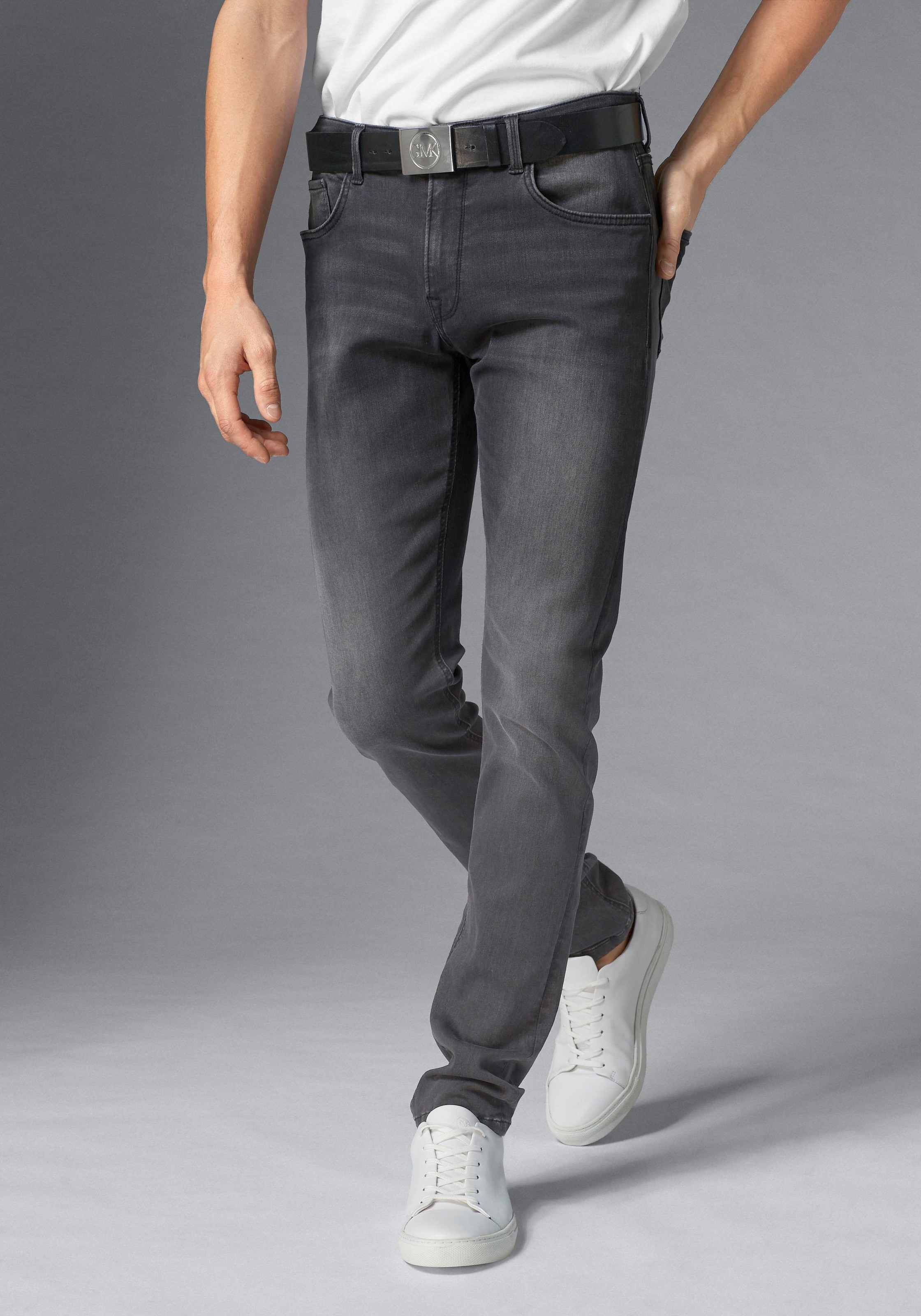Image of GUIDO MARIA KRETSCHMER Slim-fit-Jeans, Used- Look bei Ackermann Versand Schweiz