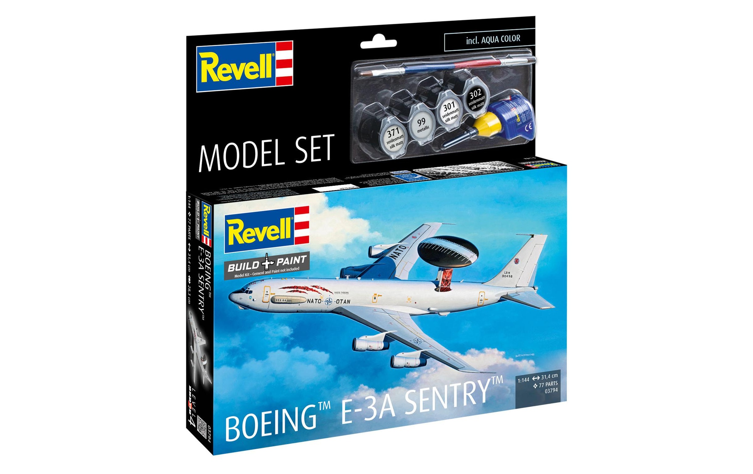 Revell® Modellbausatz »Model Set Boeing E-3A 1:144« 77 Stk. tlg. 1:144