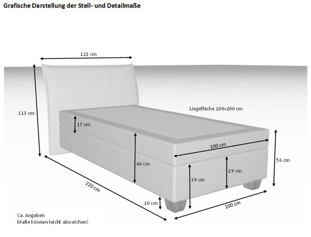 hapo Boxspringbett »Hana, in verschiedenen Breiten und Härtegraden erhältlich« Bett mit samtartigem Stoff bezogen, inkl. Topper