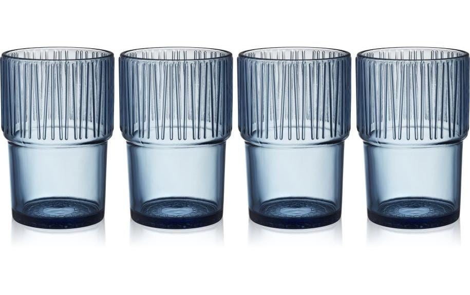 Image of Bitz Latte-Macchiato-Glas "Macchiato Becher Kusintha 380 ml, 4 Stück, Blau"