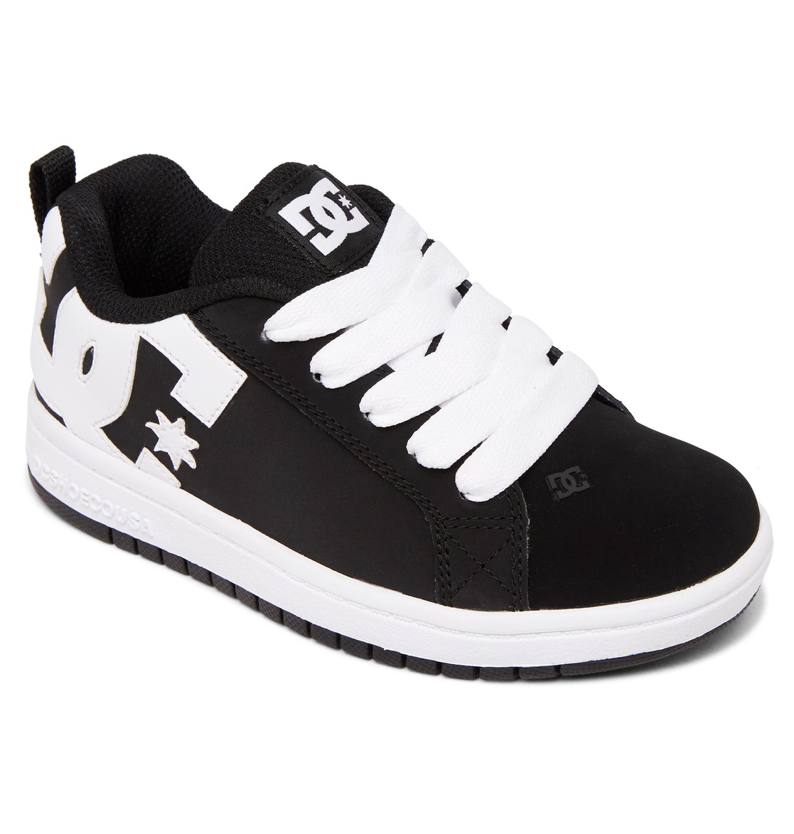 Dc Shoes, Herren, DC Shoes »Court Graffik«, schwarz, weiß, 5(36), Nubukleder- und/oder Lederobermaterial