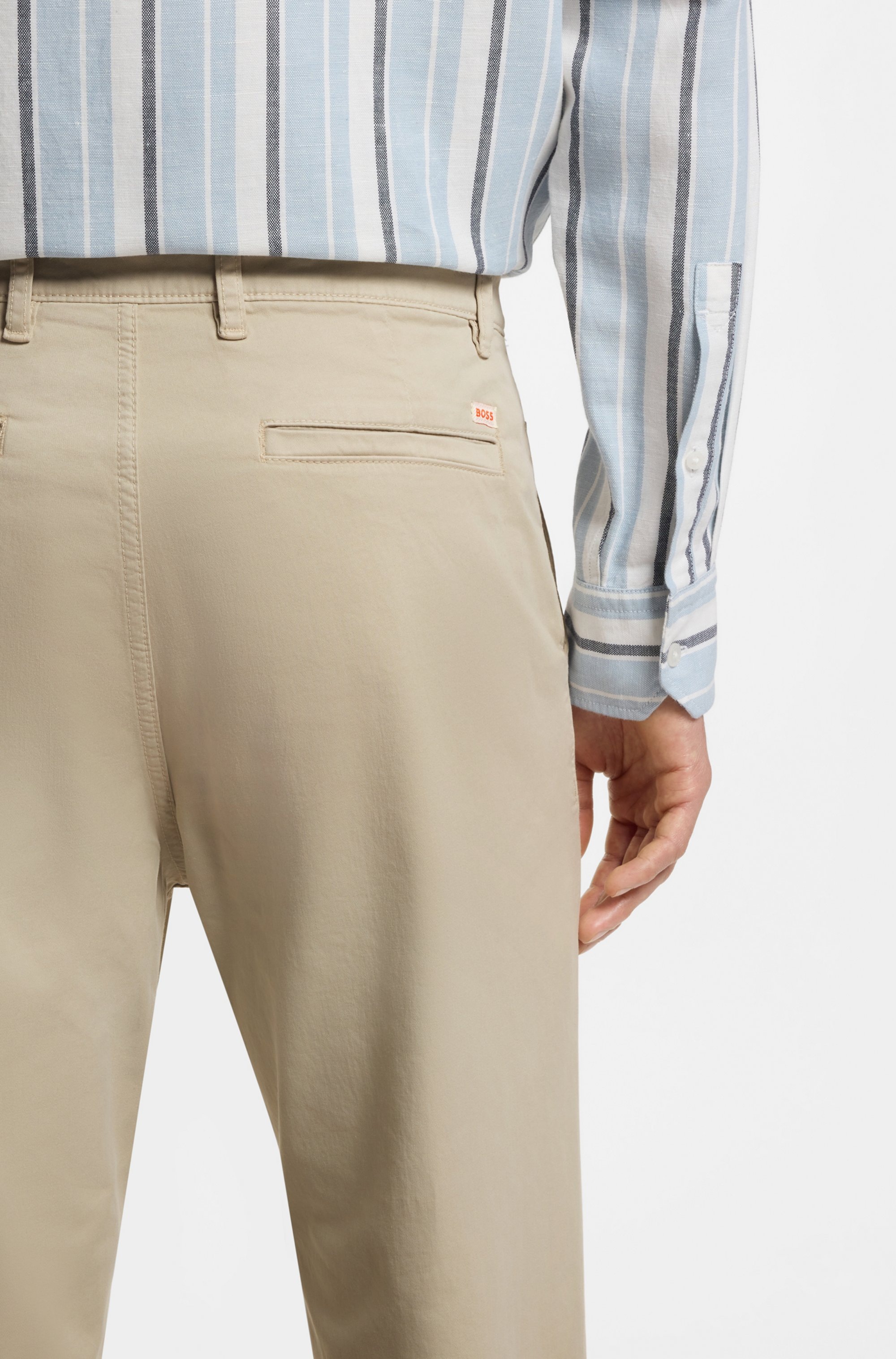 BOSS ORANGE Chinos »tapered«  mit BOSS Logo hinten