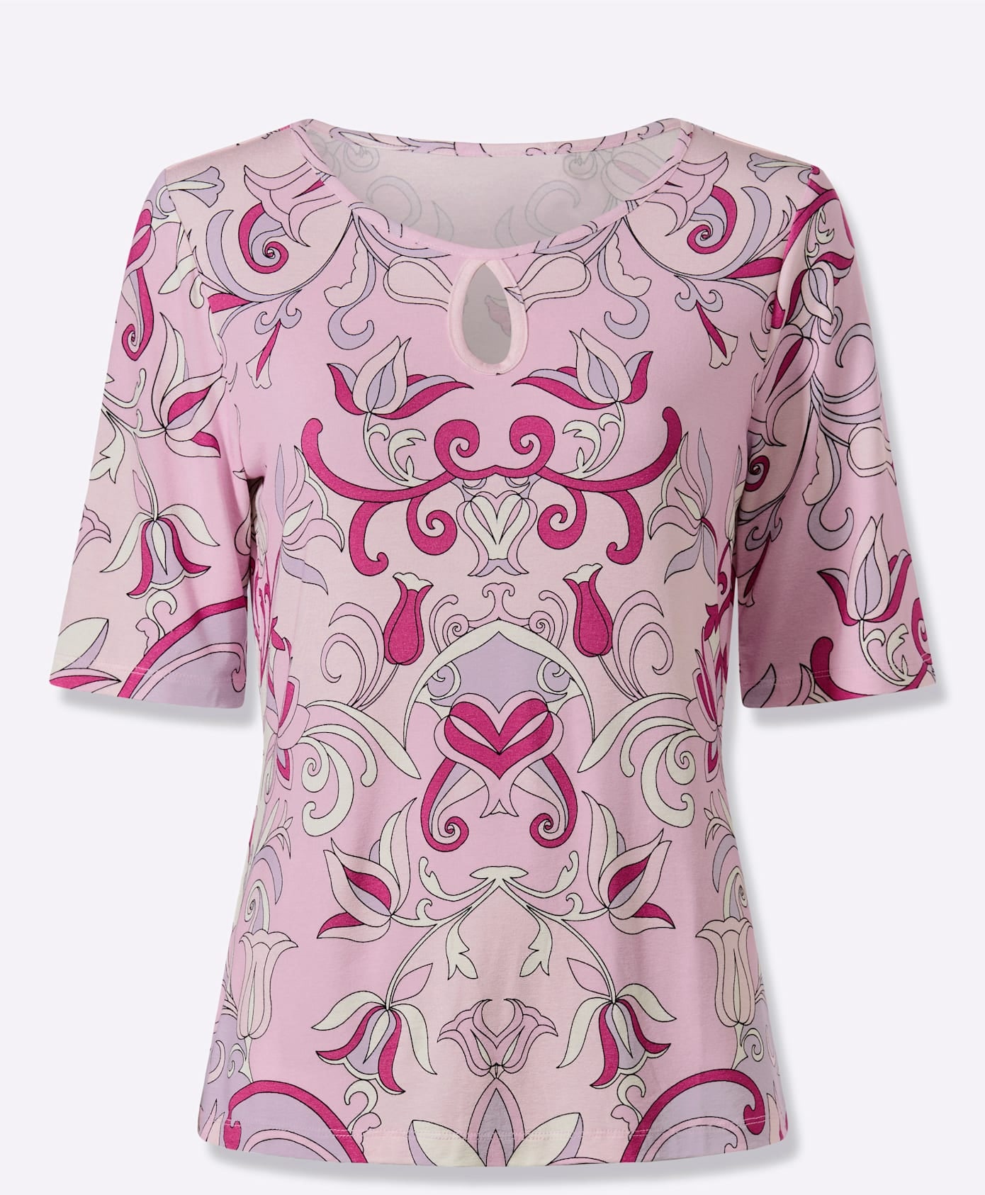 heine Rundhalsshirt »Druck-Shirt« 1 tlg.