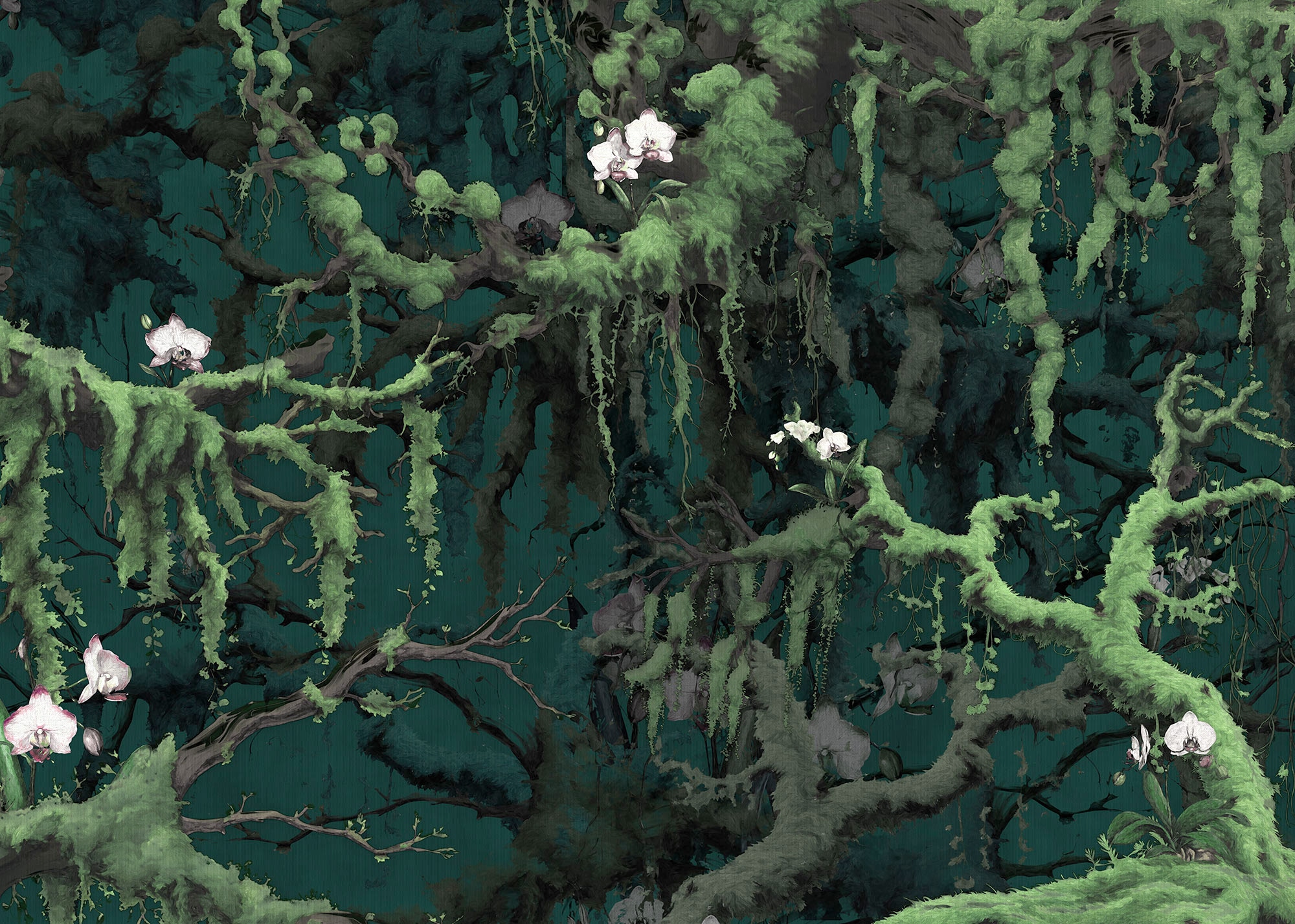 Komar Papier peint photo »Komar Vlies Fototapete - Orch-Idee - Grösse 350 x 250 cm« imprimé