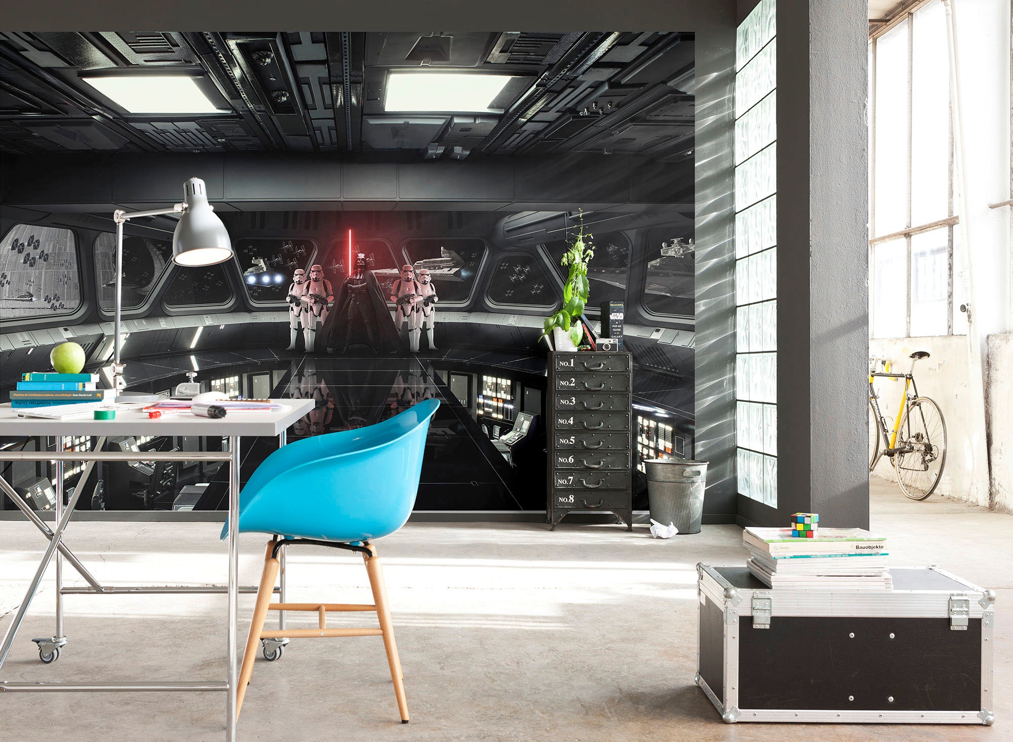 Komar Vliestapete »Digitaldruck Vlies - STAR WARS Destroyer Deck - Grösse 400 x 260 cm«, bedruckt, Wohnzimmer, Schlafzimmer